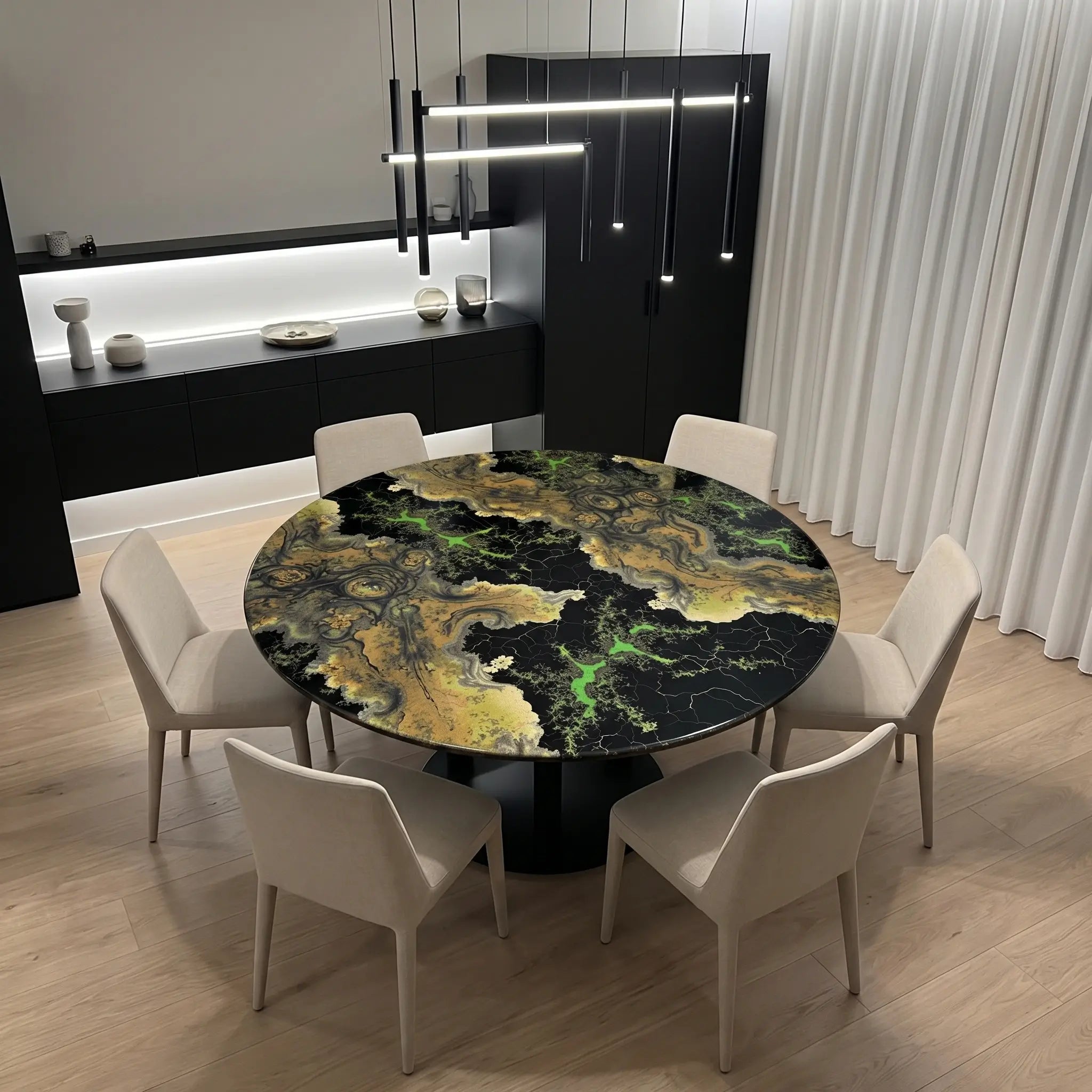 Custom-Walnut-Epoxy-Resin-Round-Flower-Coffee-Table-Green-Resin-ETT-77-21