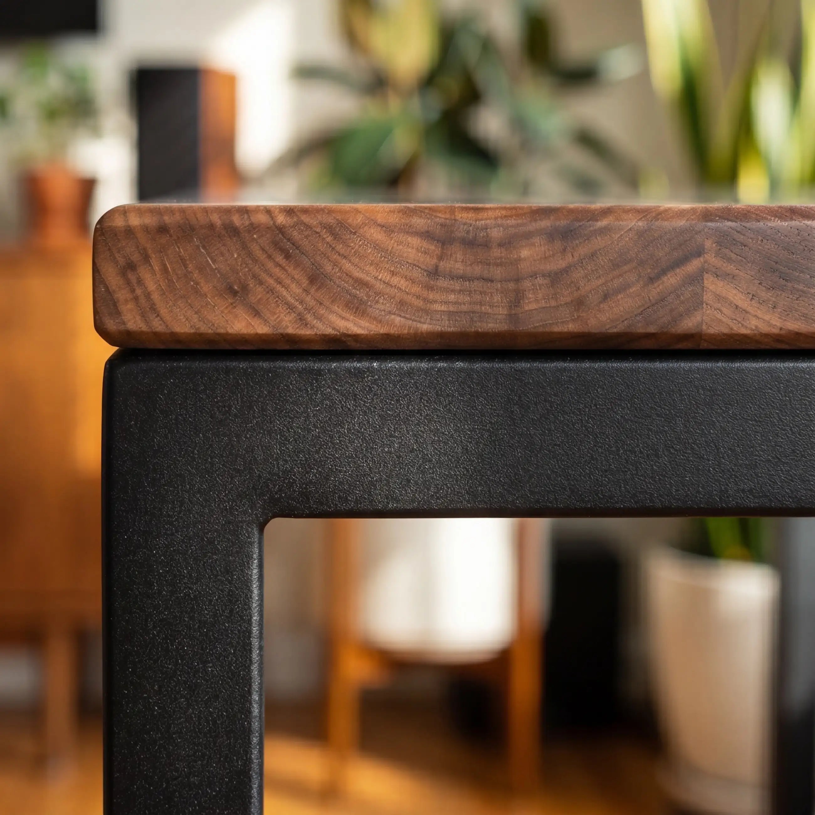 Custom Walnut and Black Resin Inlay “Executive Signature” Series Desk (With Custom Corporate Logo) RD-40