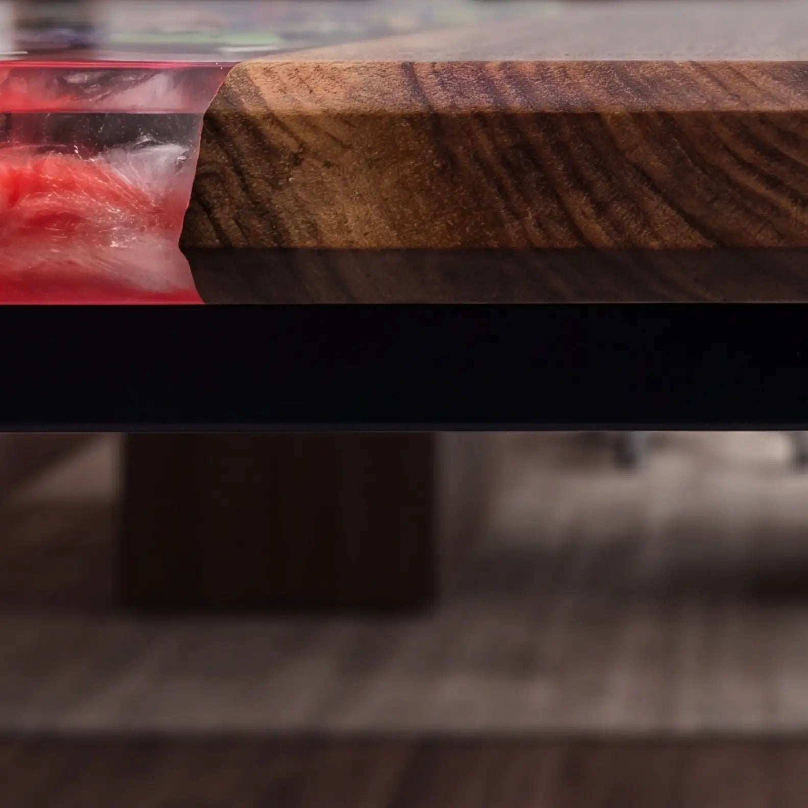 Custom Walnut and Embedded Gaming Theme Resin “Arcade Legacy” Series Desk RD-36
