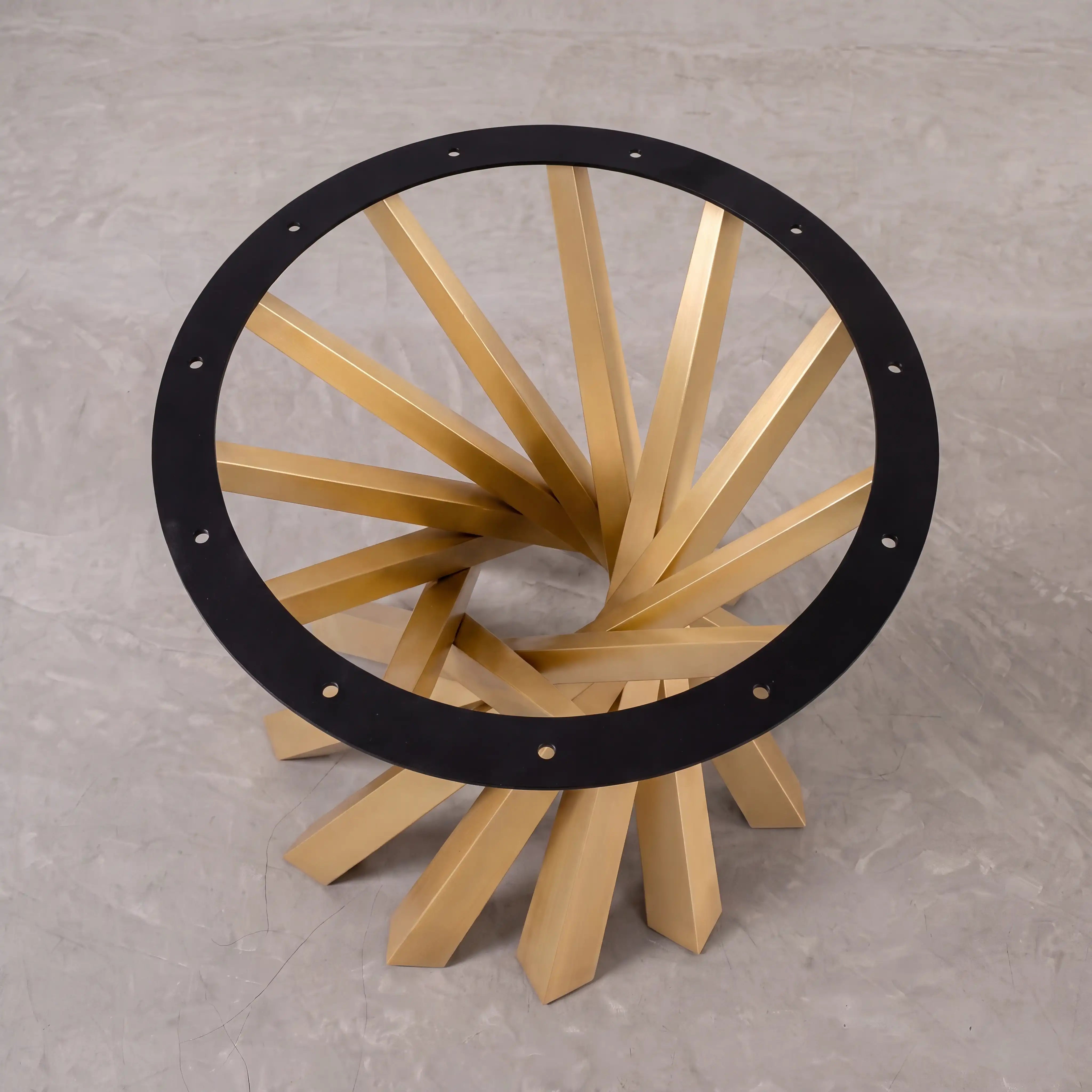 Gold Metal Table Base TL07