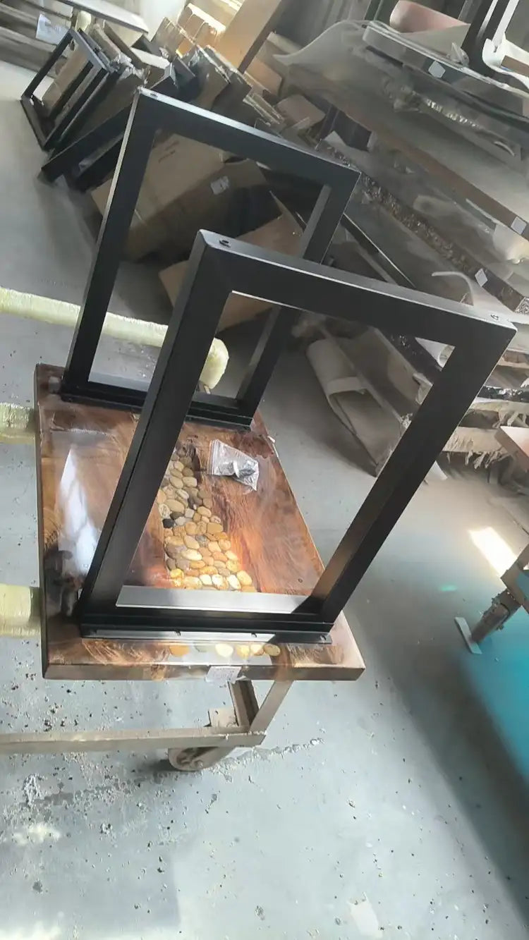 Custom Walnut Epoxy Resin Rectangular Desk Full Payment $1,706.21 for Kate Martinez