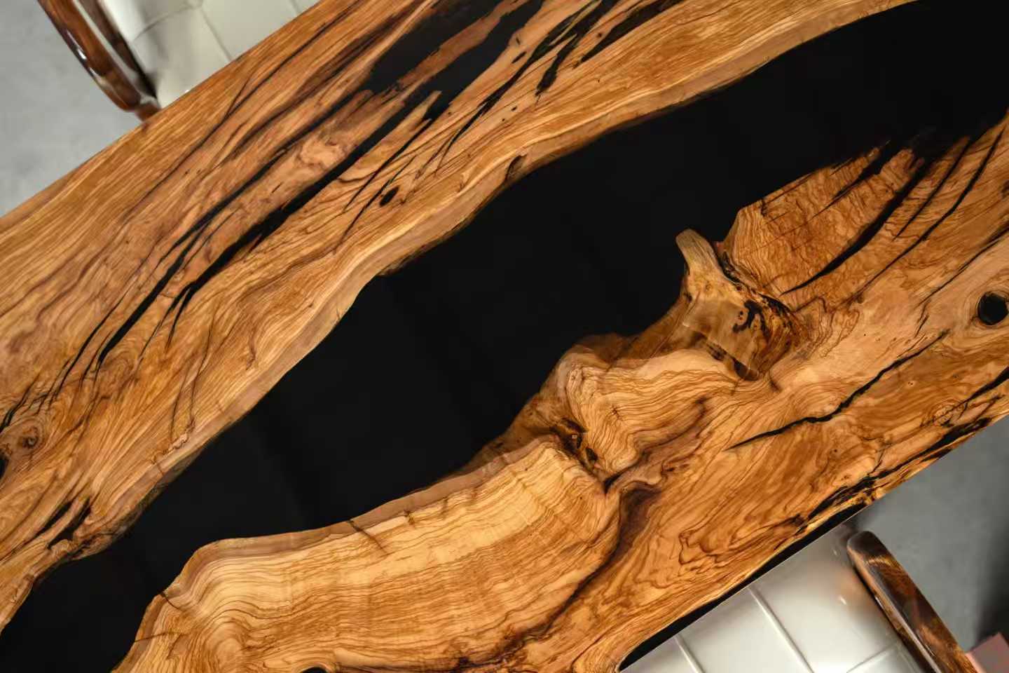 Christmas Promotion-60" × 36" Olive Wood Dining Table from CREATEA TABLE