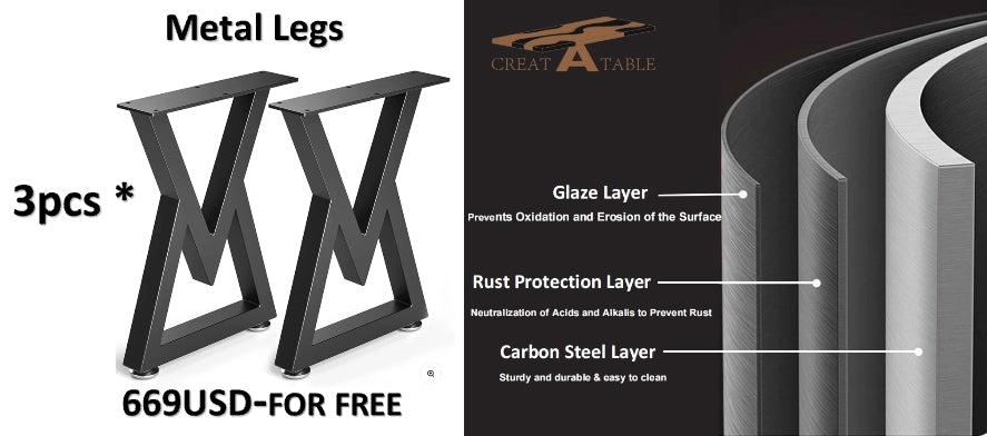 Custom Walnut Epoxy Resin Table Seawave Resin 120'' x 60'' $5986.47 for Daniel Duffy