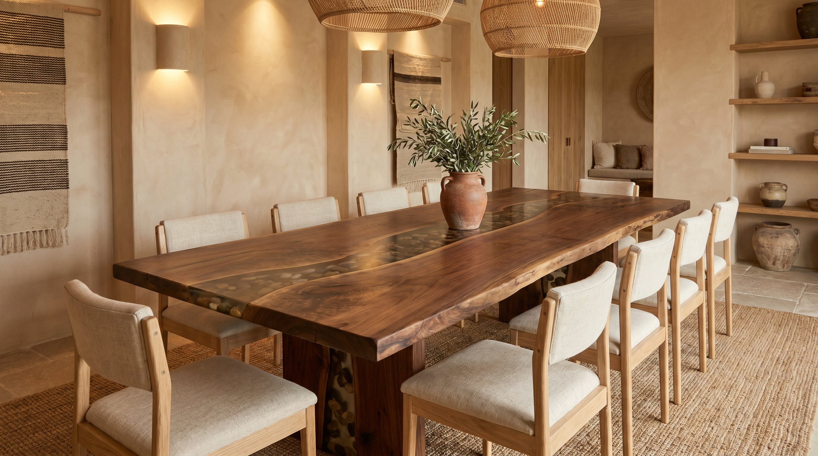 Home Styling: Epoxy Table Color Guide Across Different Design Aesthetics