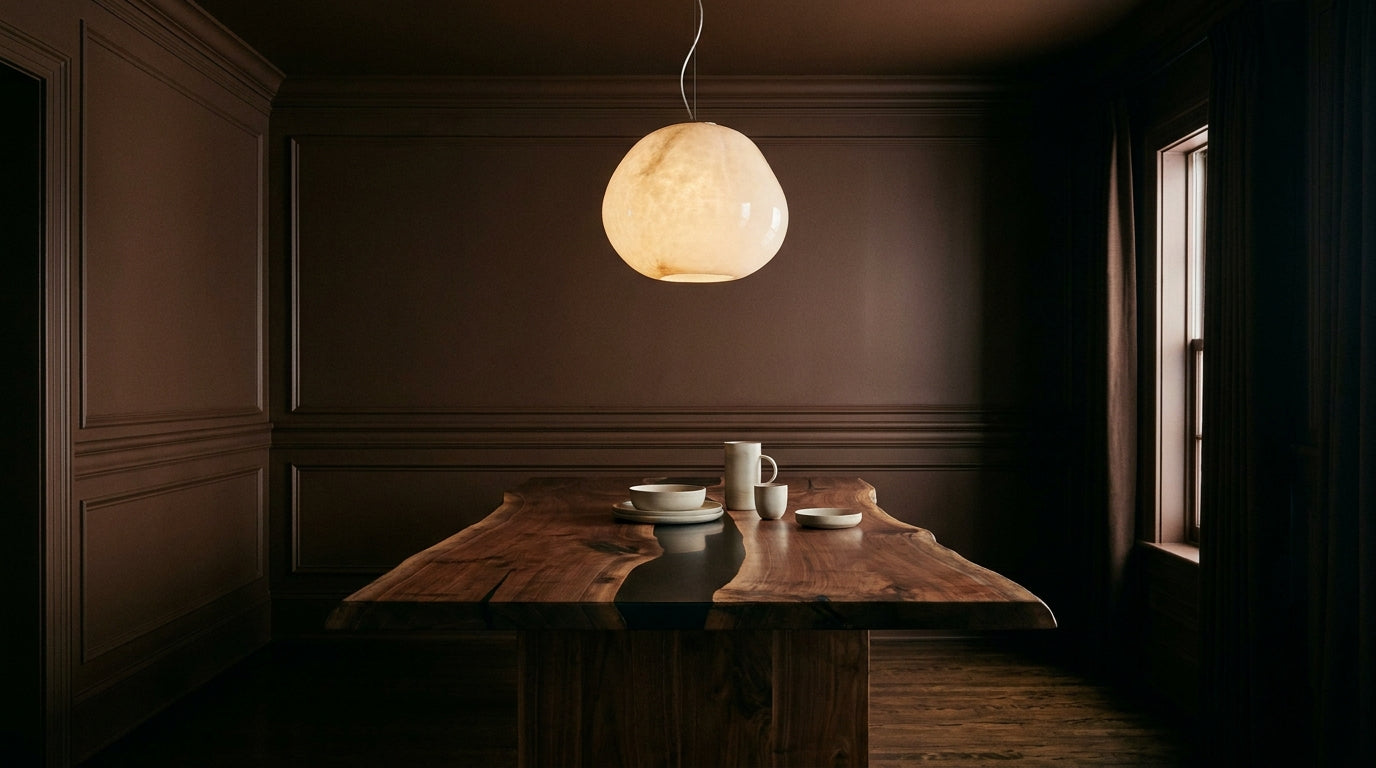 The Warm Return of Earthy Tones: How to Style a Sculptural Black Walnut Dining Table in 2026's Color-Drenched Spaces