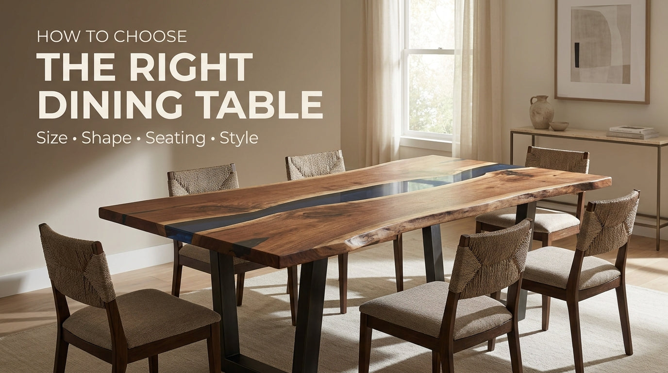 How to Choose a Dining Table for Your Space: Size, Shape, Seating, and Style Explained