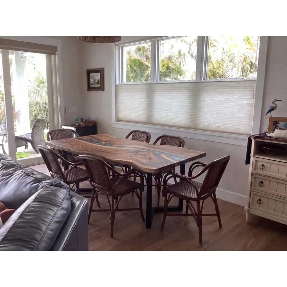 Custom Walnut Epoxy Resin Rectangular Table Full Payment $3,072.47 for Alisa Guzak