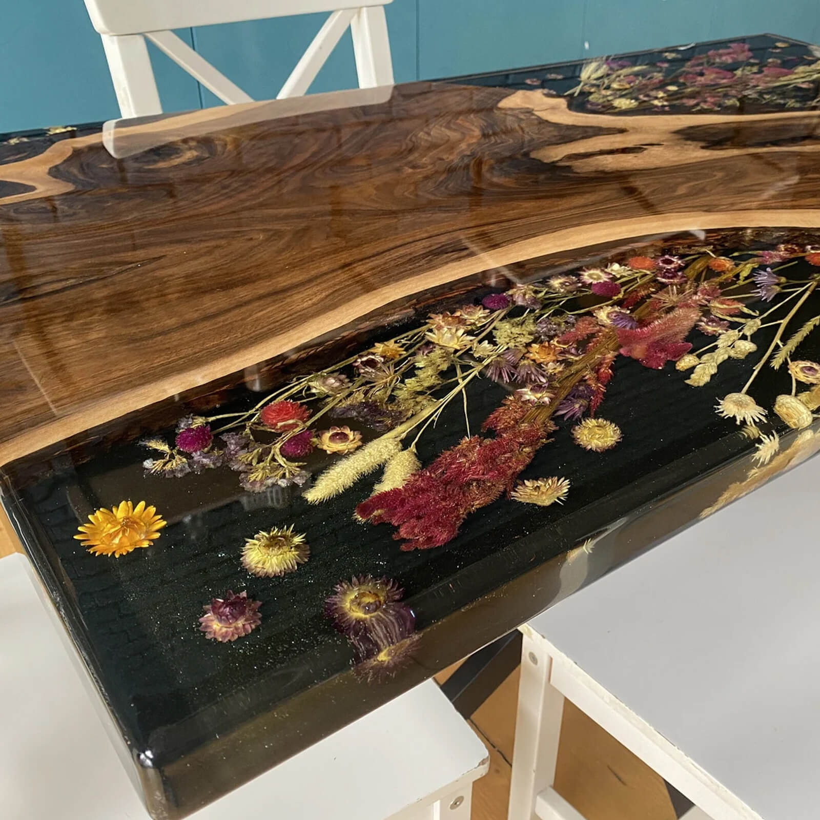 custom-black-walnut-epoxy-resin-rectangular-flower-coffee-table-black-resin-eki-11-74