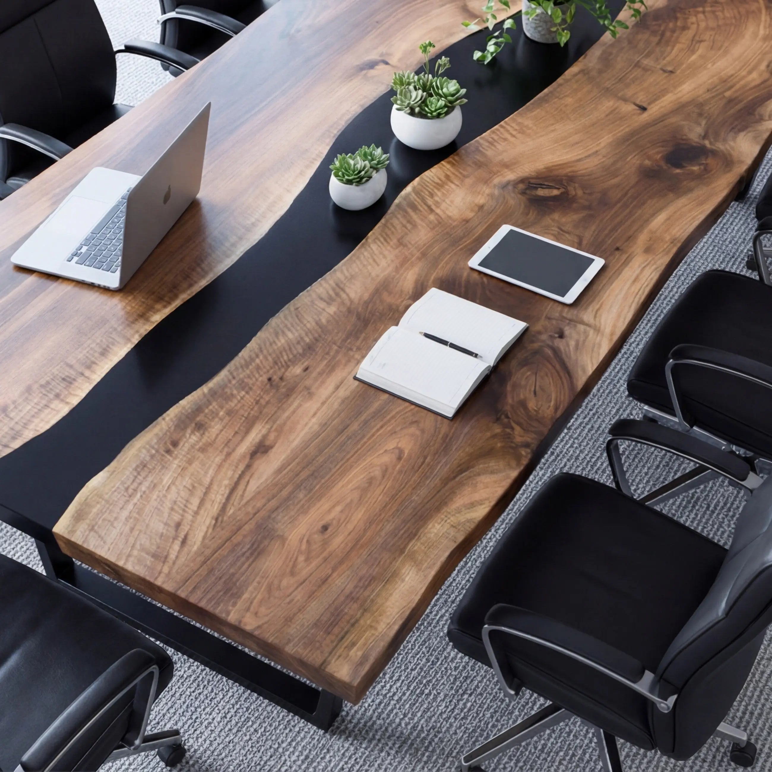 Custom-Black-Walnut-Epoxy-Resin-River-Conference-Table-Black-Resin-BMW-83-20