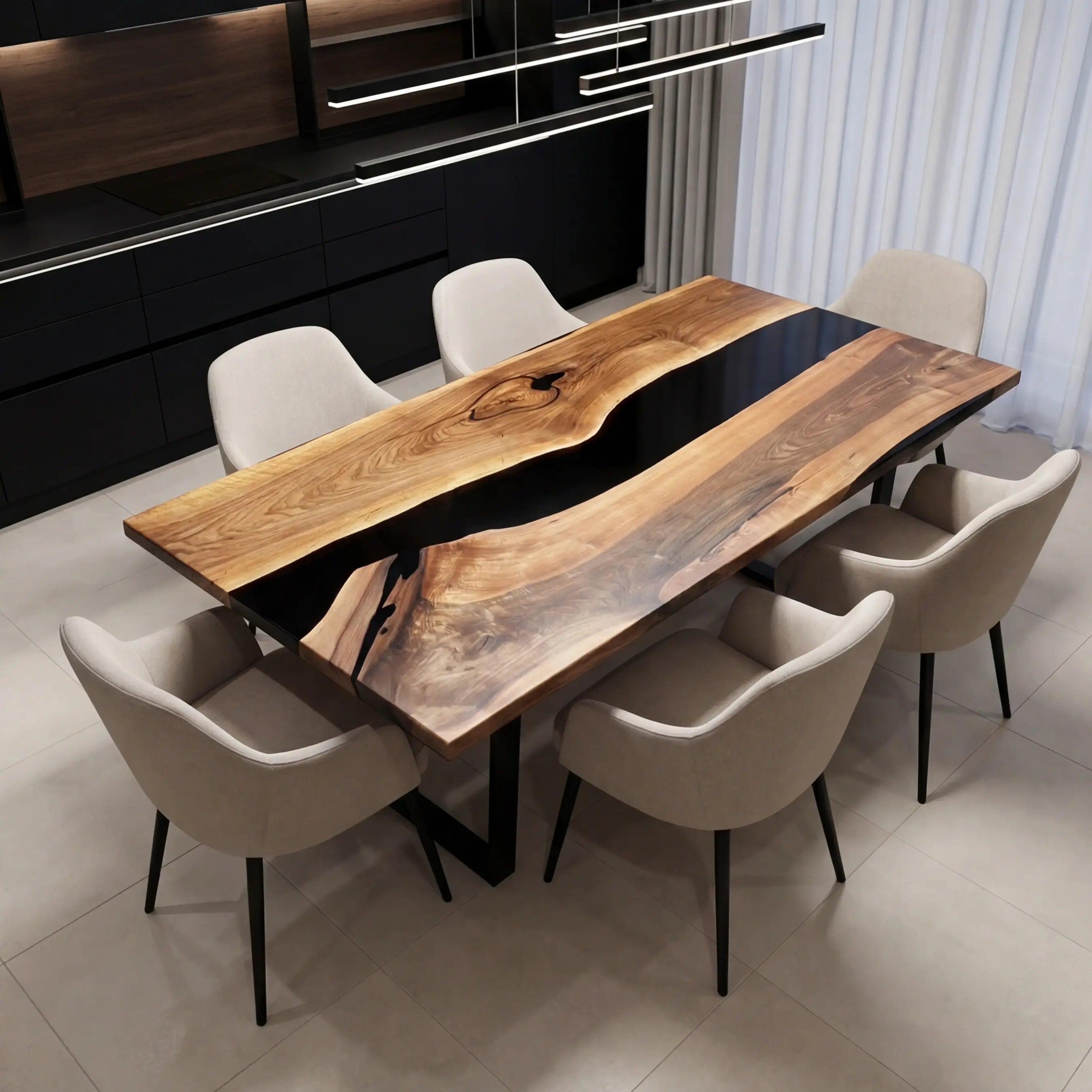 Custom-Black-Walnut-Epoxy-Resin-River-Table-Black-Resin-ERD-37-20