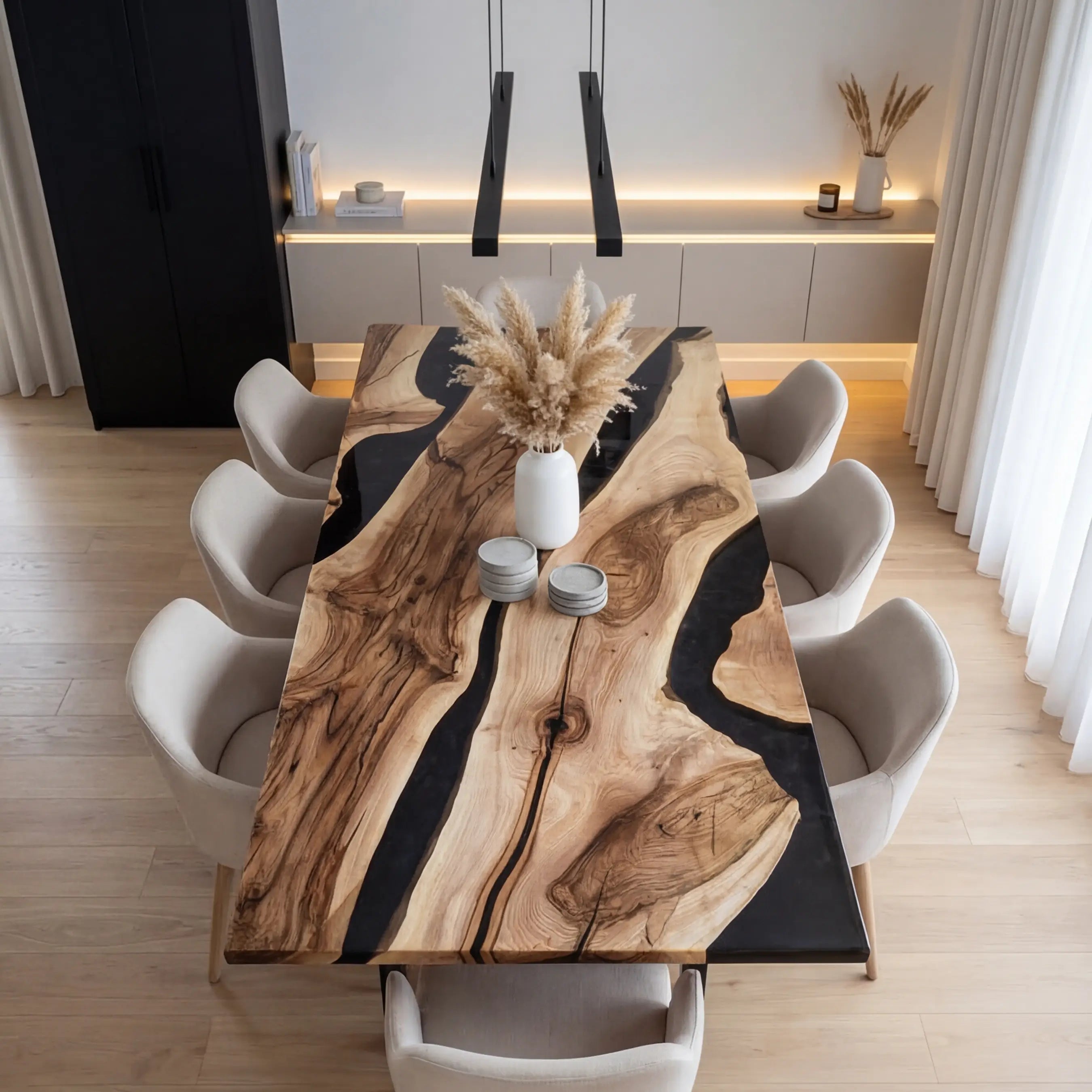 Custom-Black-Walnut-Epoxy-Resin-River-Table-Black-Resin-GRT-82-22
