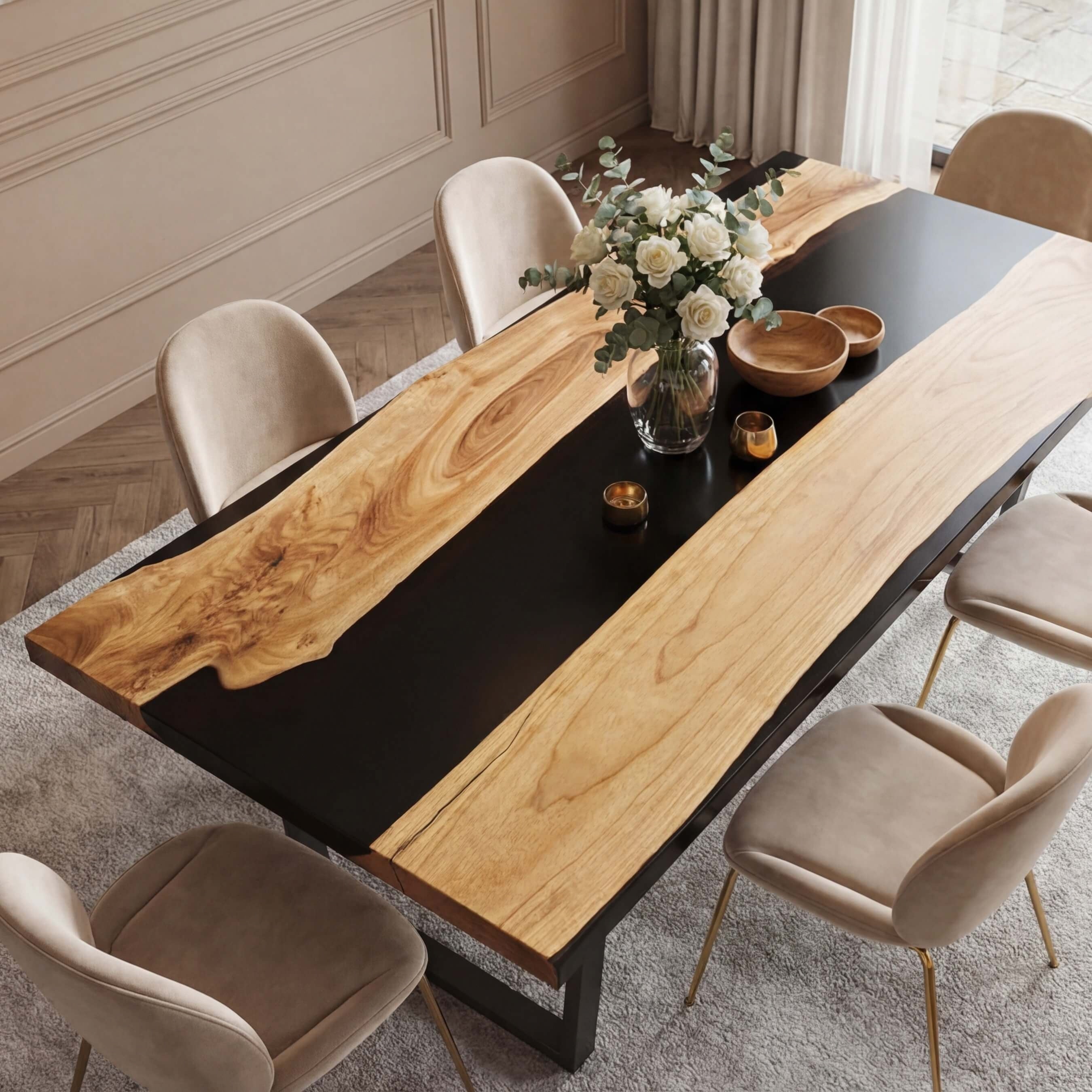 Custom-Black-Walnut-Epoxy-Resin-River-Table-Black-Resin-RRT-73-19