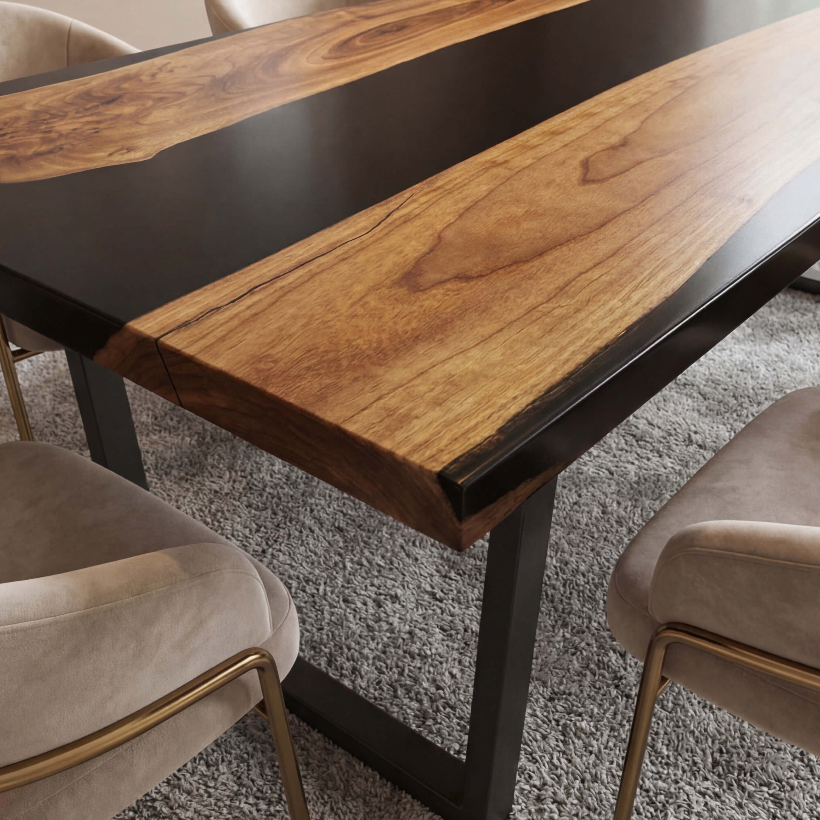 Custom-Black-Walnut-Epoxy-Resin-River-Table-Black-Resin-RRT-73-20