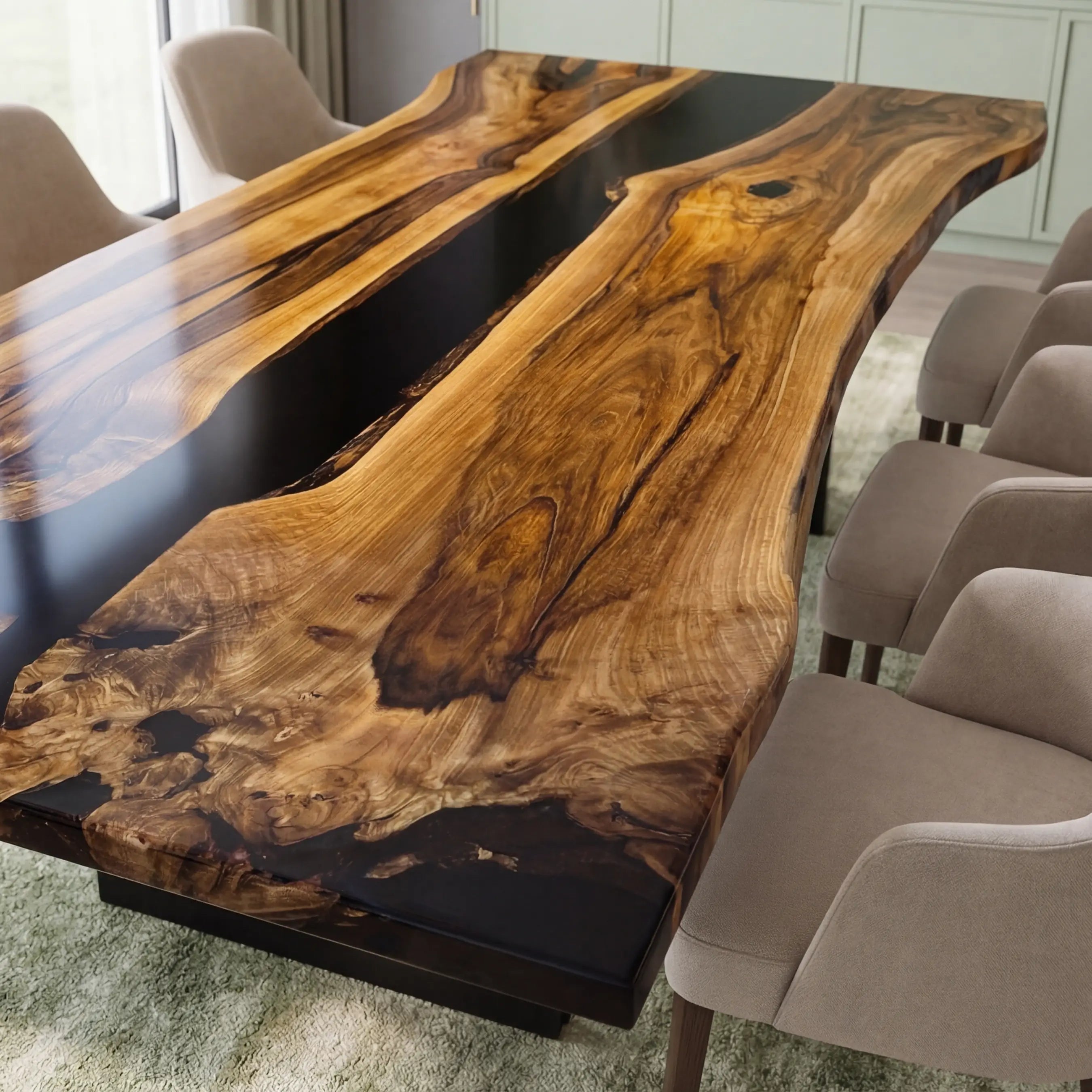 Custom-Black-Walnut-Epoxy-Resin-River-Table-Black-Resin-VRT-92-20