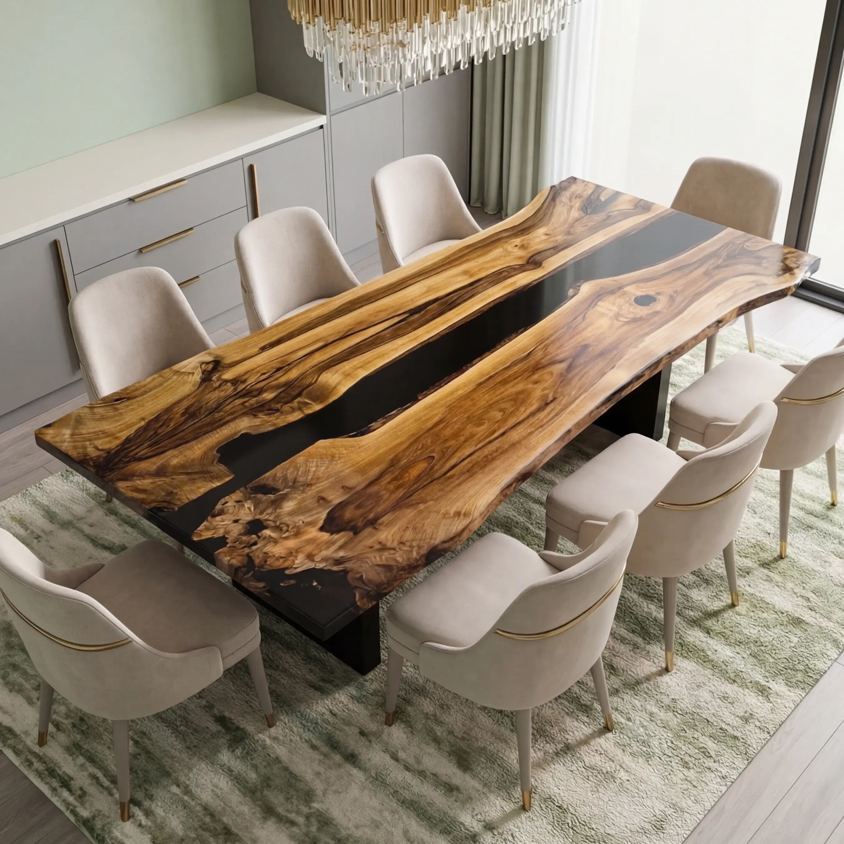 Custom-Black-Walnut-Epoxy-Resin-River-Table-Black-Resin-VRT-92-21