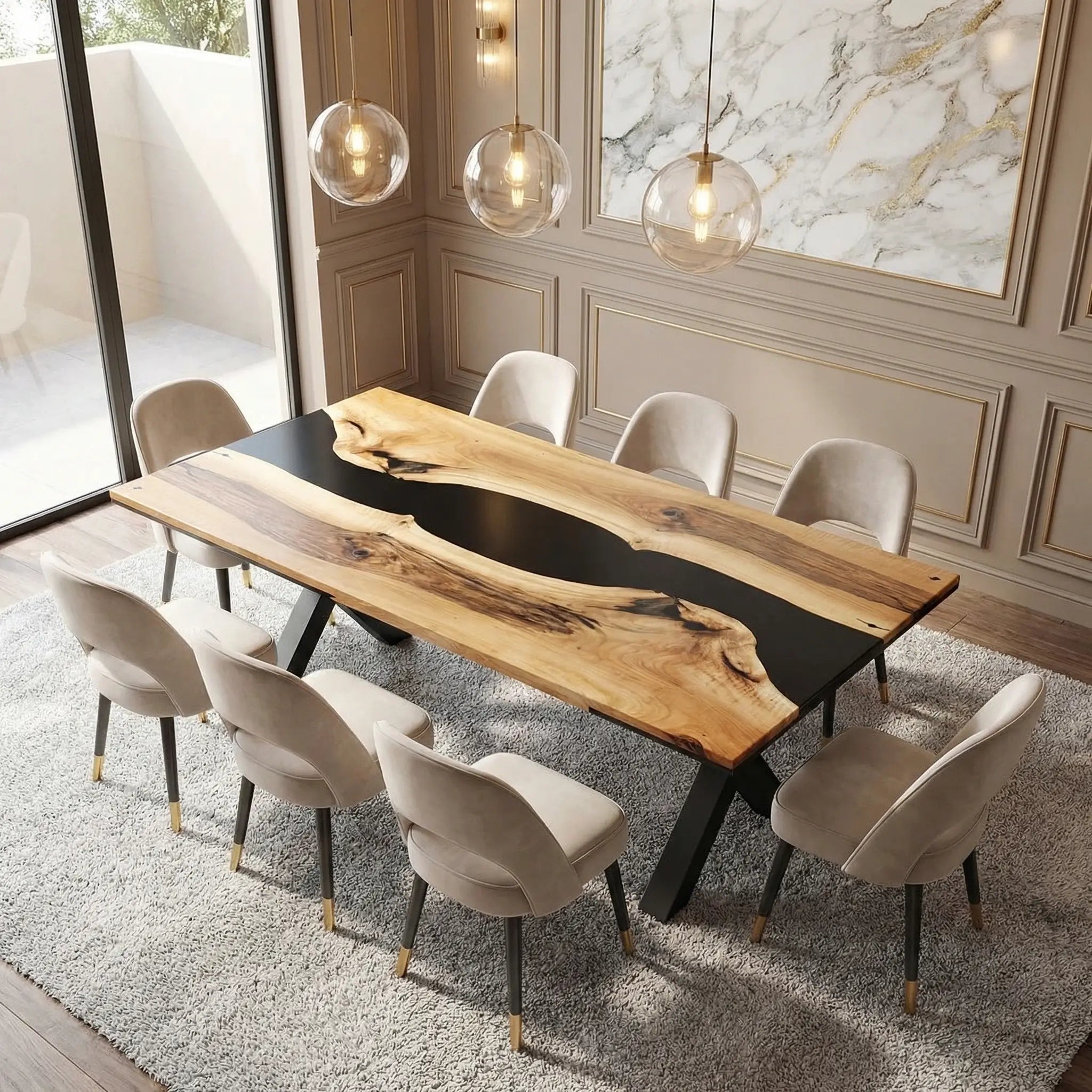 Custom-Black-Walnut-Epoxy-Resin-River-Table-Black-Resin-ZKT-47-21