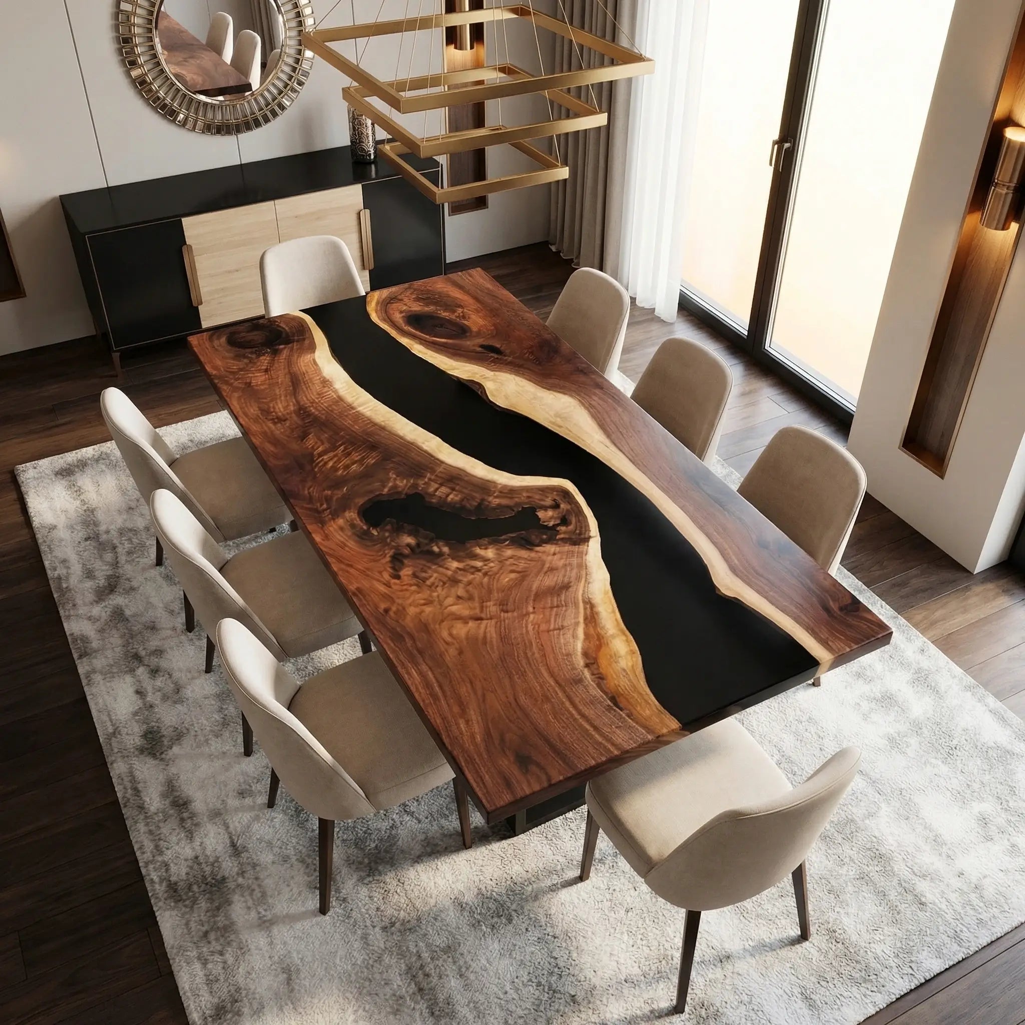 Custom-Black-Walnut-Epoxy-Resin-River-Table-Black-Resin-ZLR-39-18
