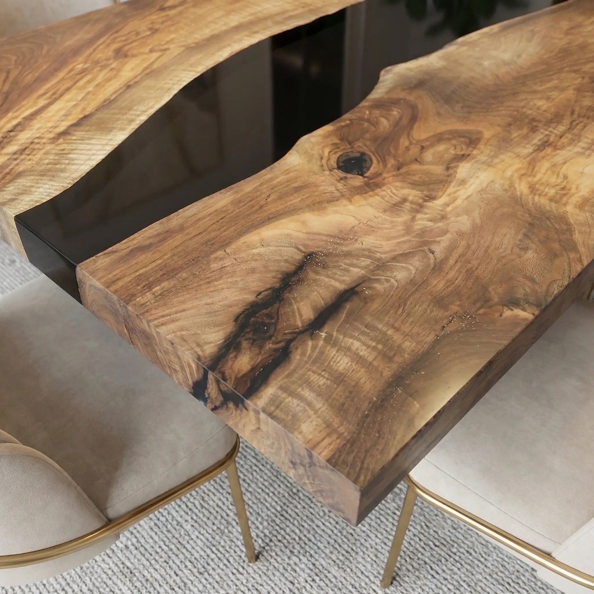 Custom-Black-Walnut-Epoxy-Resin-River-Table-Blue-Gold-ZRT-39-21