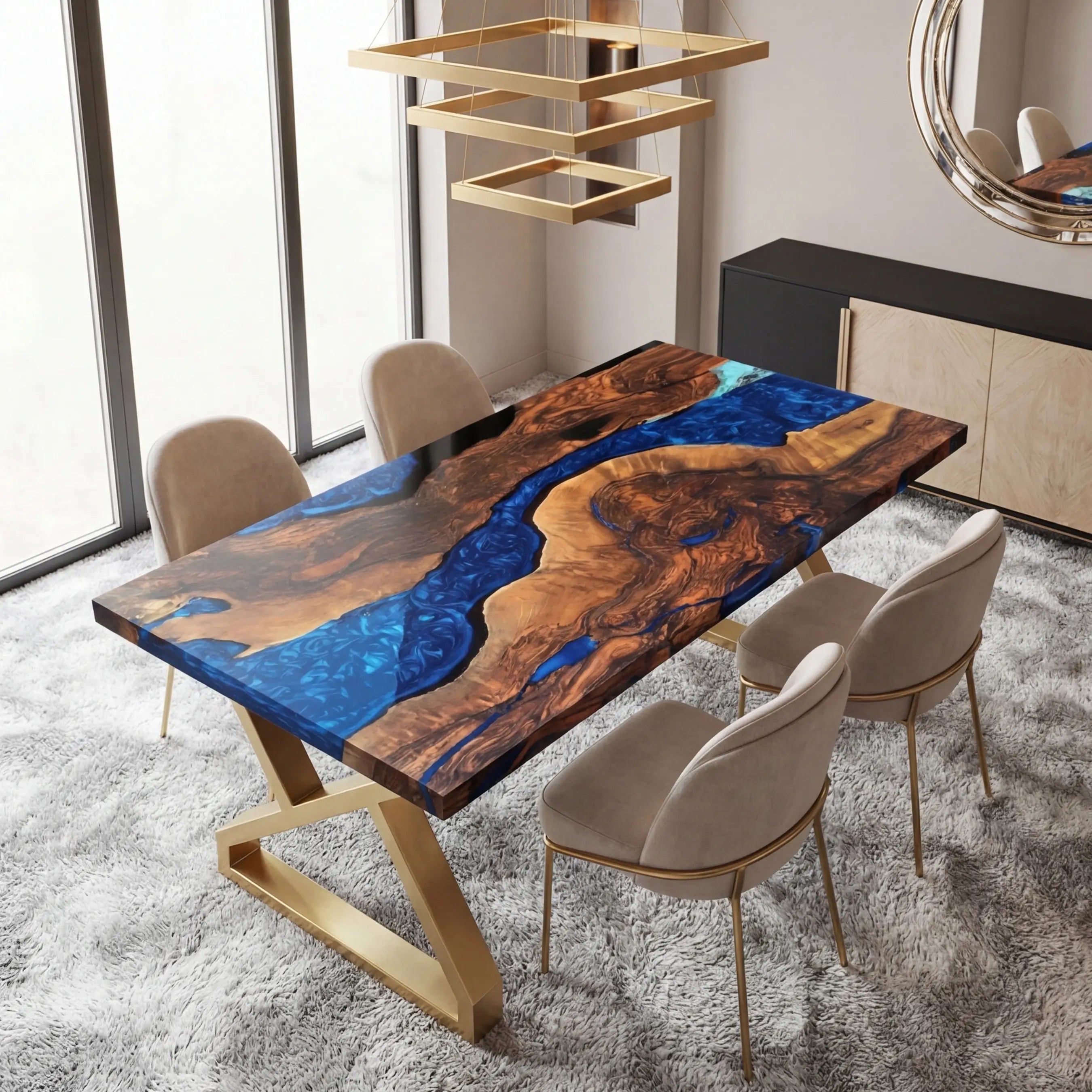 Custom-Black-Walnut-Epoxy-Resin-River-Table-Blue-Pearl-ERT-73-20