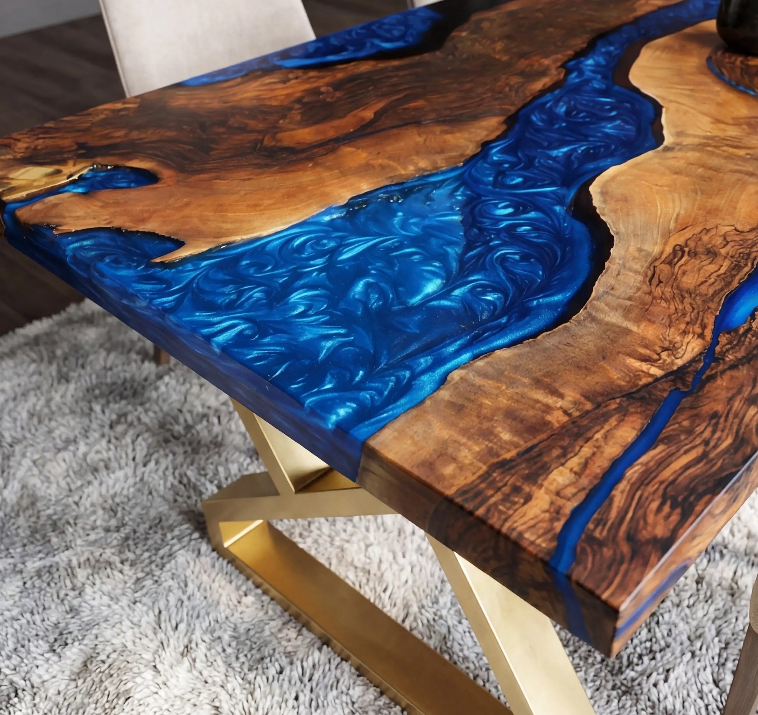 Custom-Black-Walnut-Epoxy-Resin-River-Table-Blue-Pearl-ERT-73-22