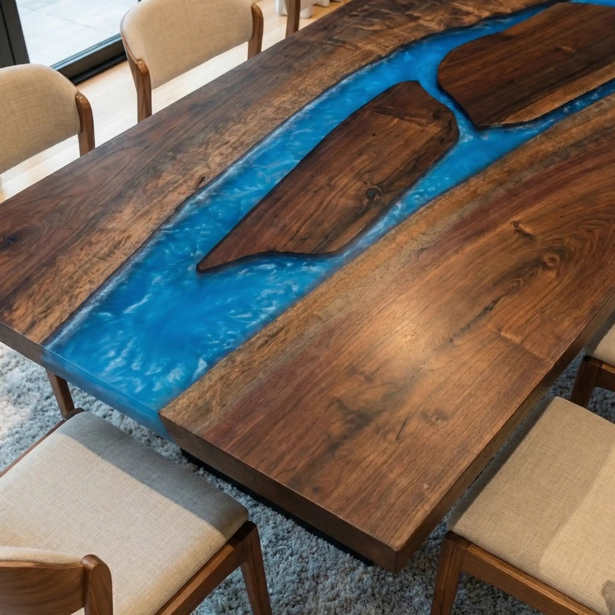 Custom-Black-Walnut-Epoxy-Resin-River-Table-Blue-Resin-ERX-73-19