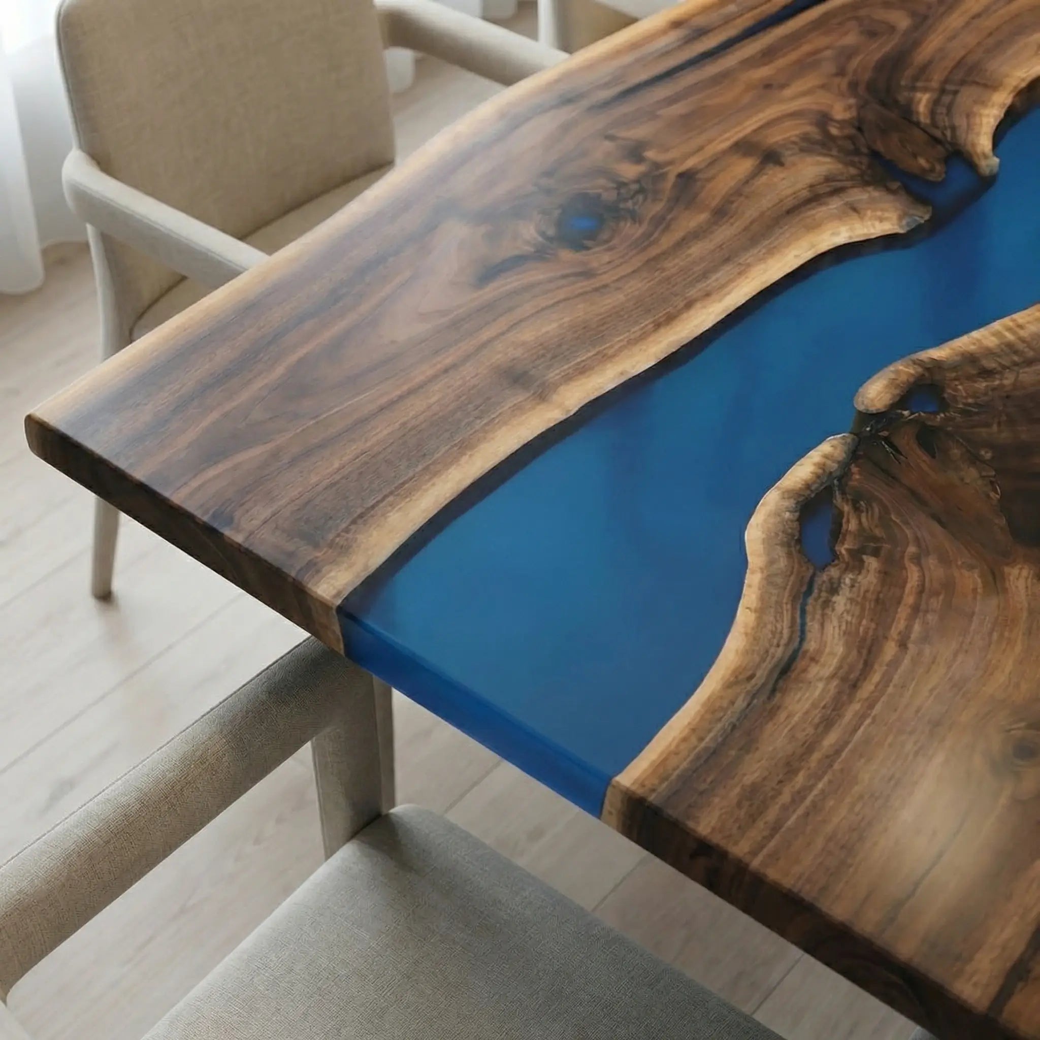 Custom-Black-Walnut-Epoxy-Resin-River-Table-Blue-Resin-JXT-83-23