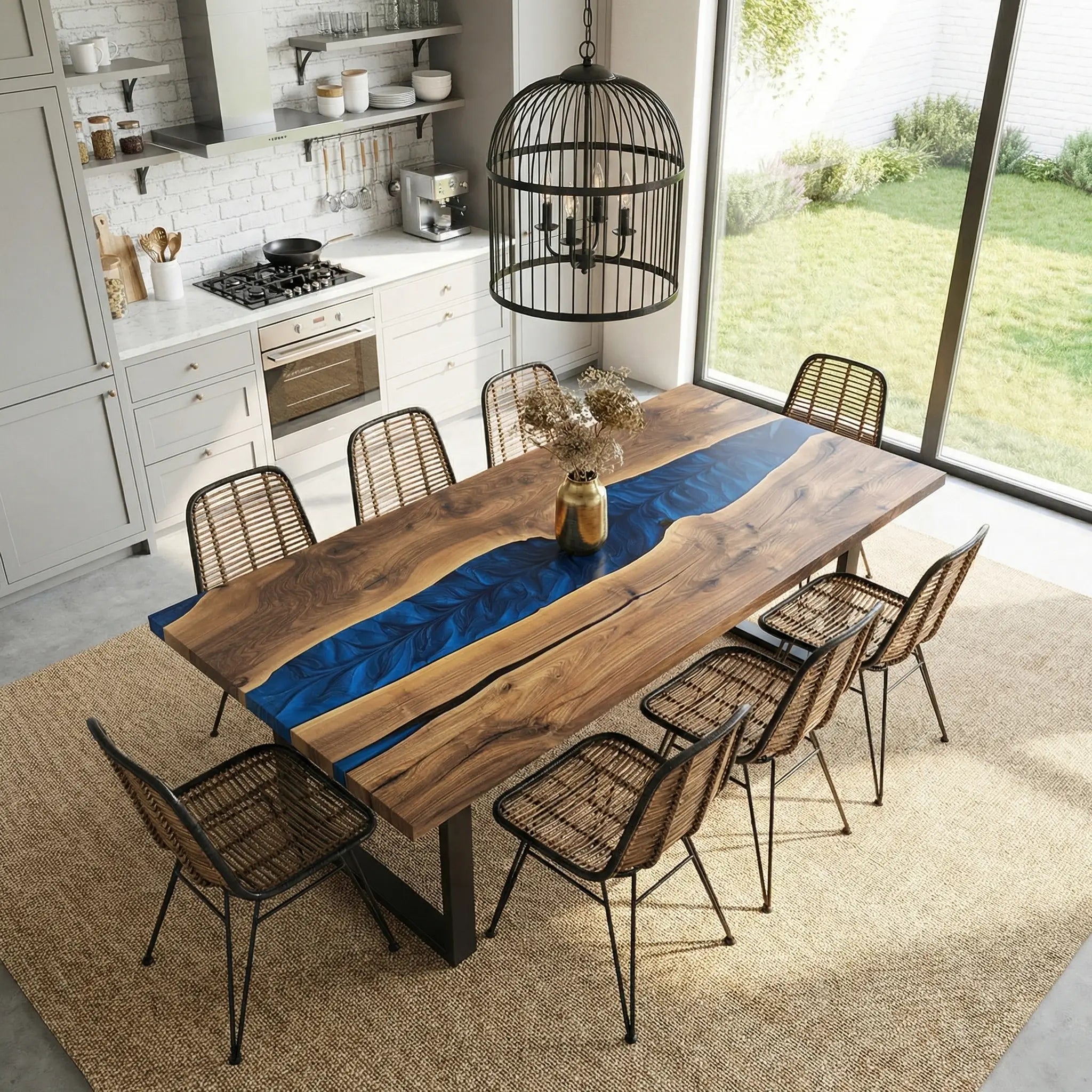 Custom-Black-Walnut-Epoxy-Resin-River-Table-Blue-Waves-ORT-29-22