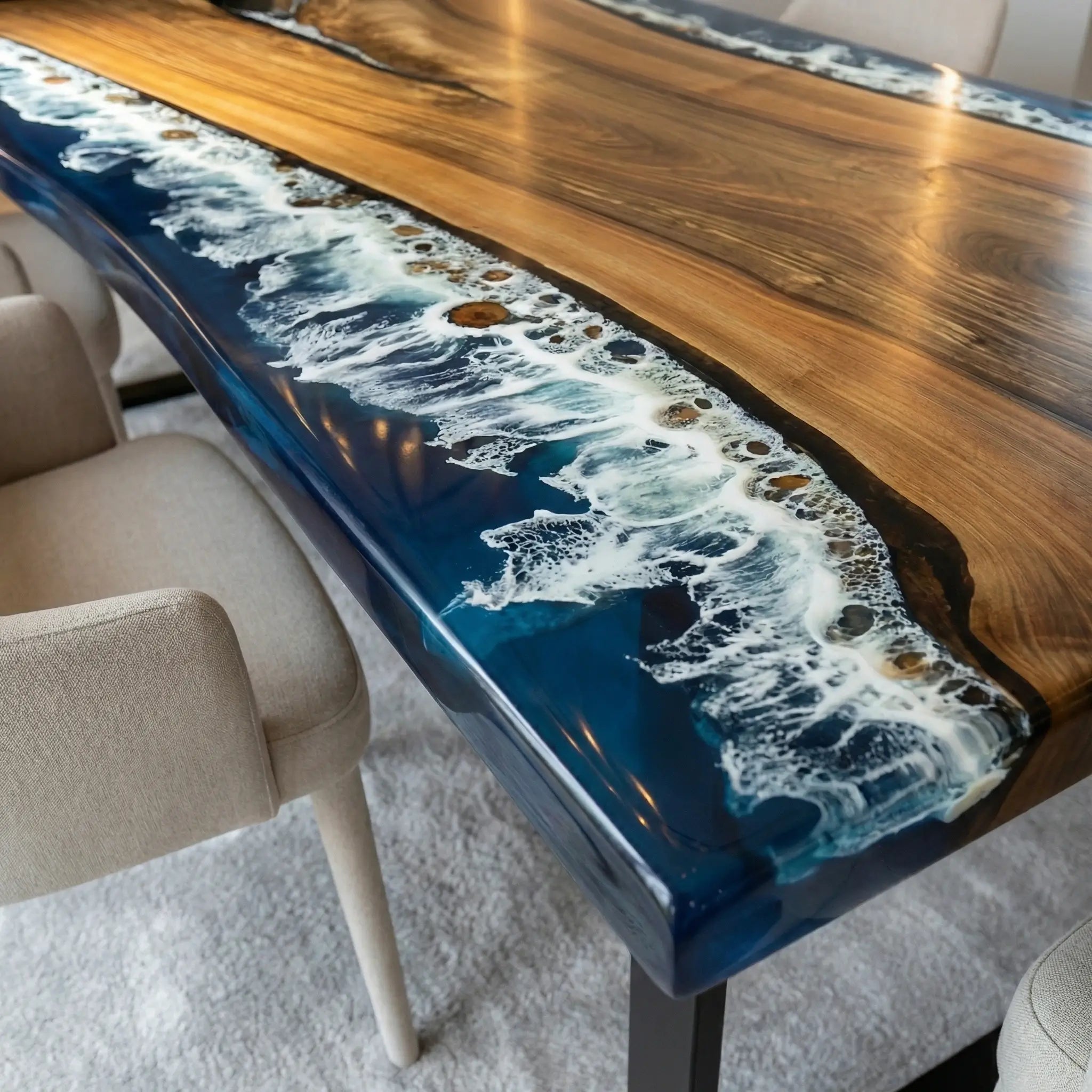 Custom-Black-Walnut-Epoxy-Resin-River-Table-Blue-Waves-XZT-28-19
