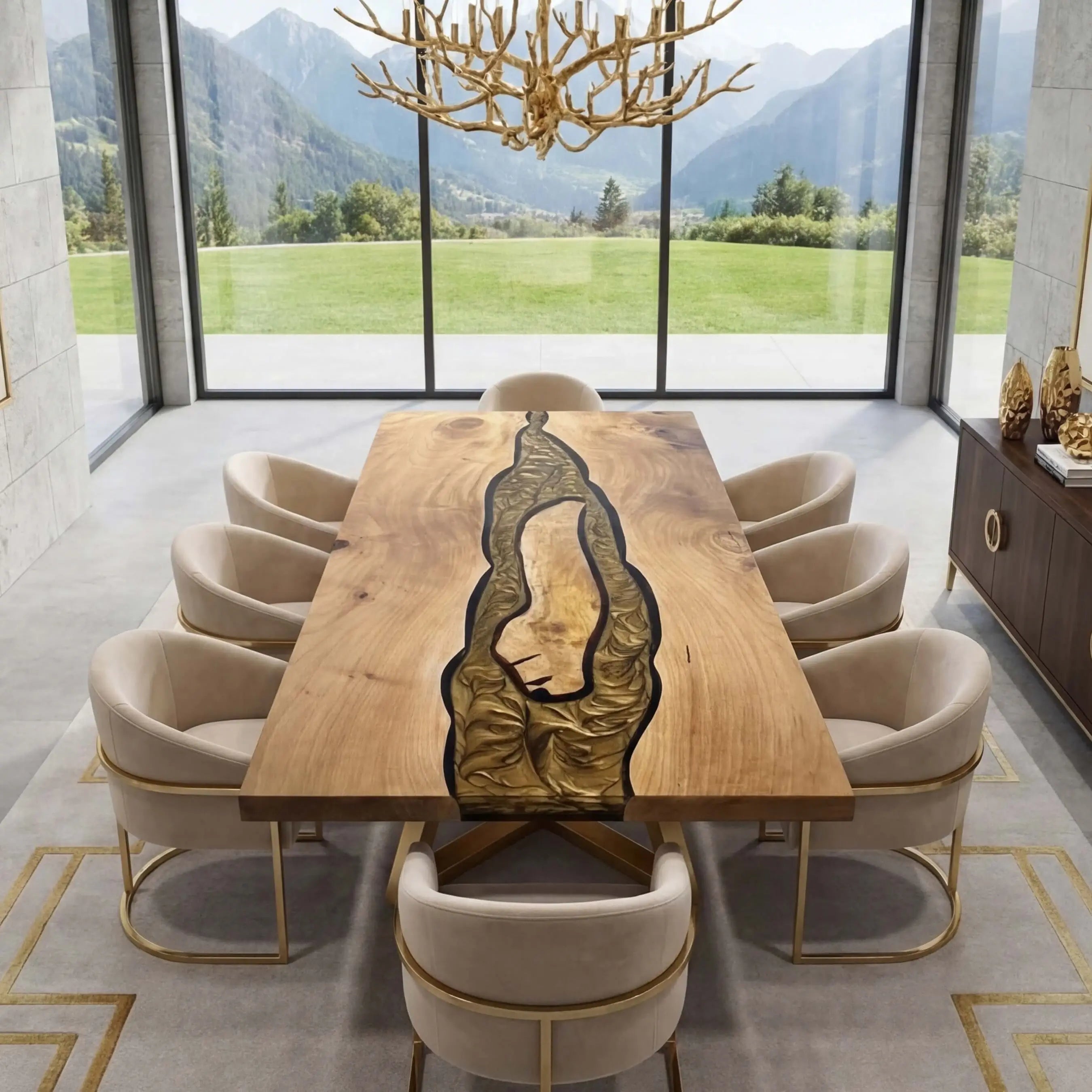 Custom-Black-Walnut-Epoxy-Resin-River-Table-Gold-ERT-78-18