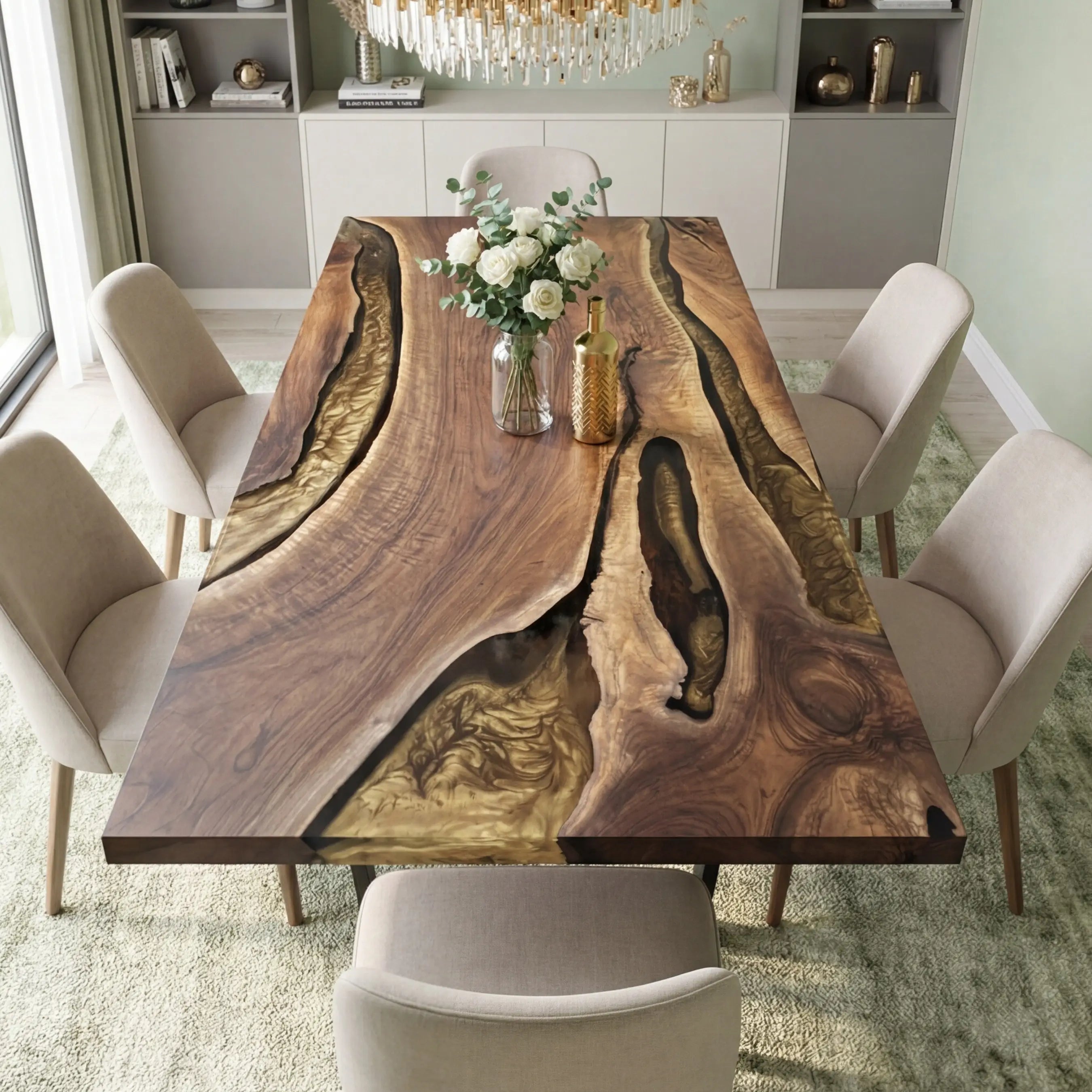 Custom-Black-Walnut-Epoxy-Resin-River-Table-Gold-EYT-56-19
