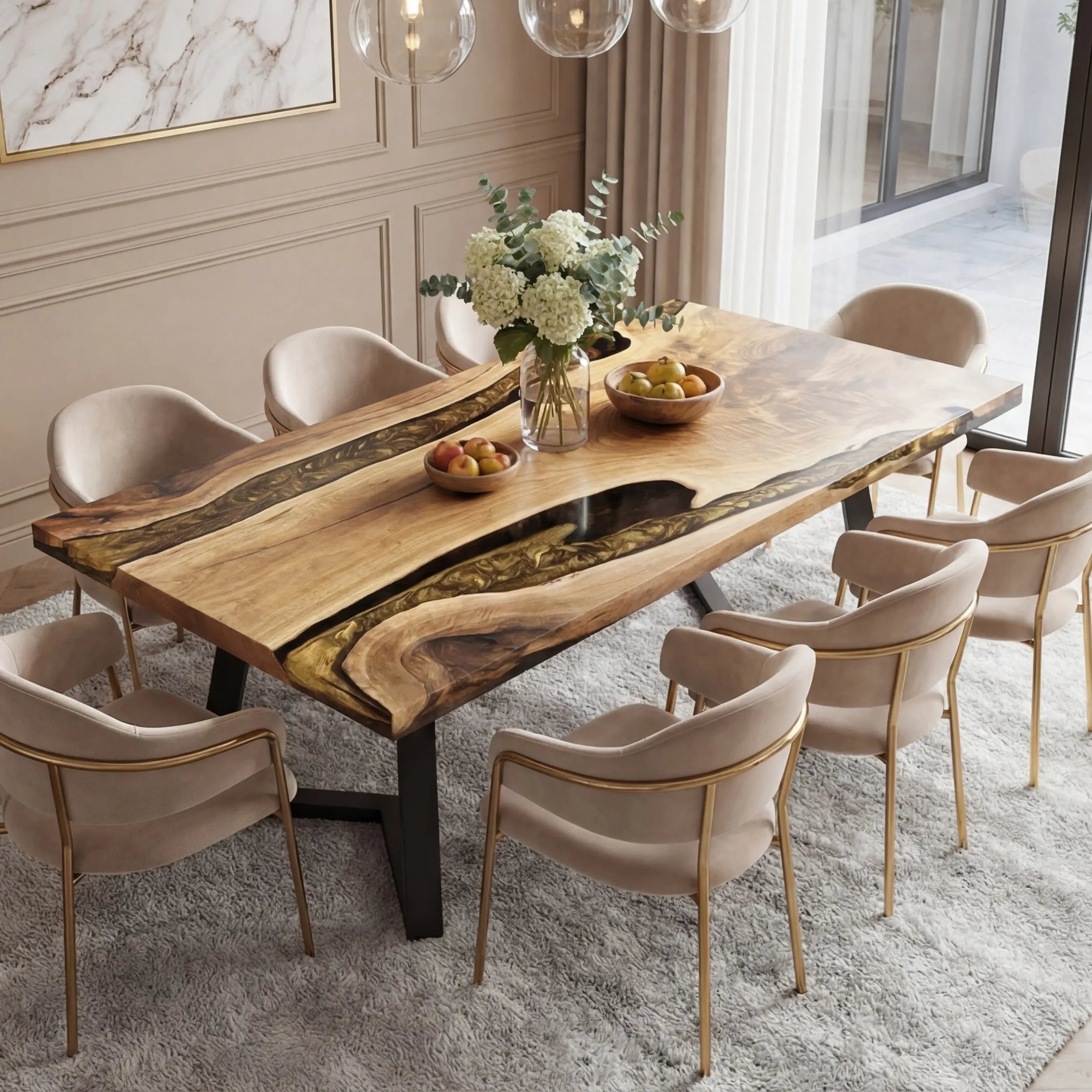 Custom-Black-Walnut-Epoxy-Resin-River-Table-Gold-QLT-57-18