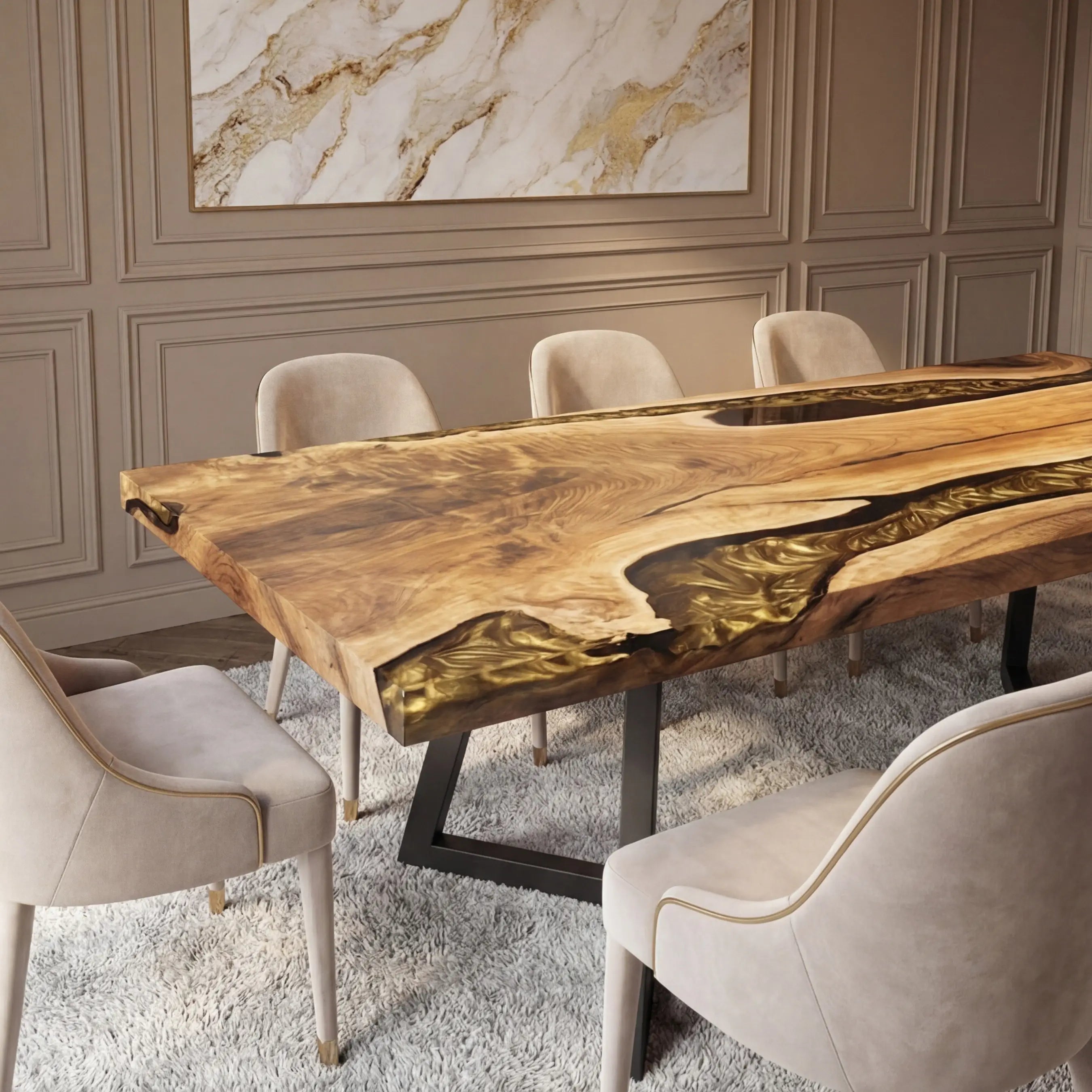 Custom-Black-Walnut-Epoxy-Resin-River-Table-Gold-QLT-57-19