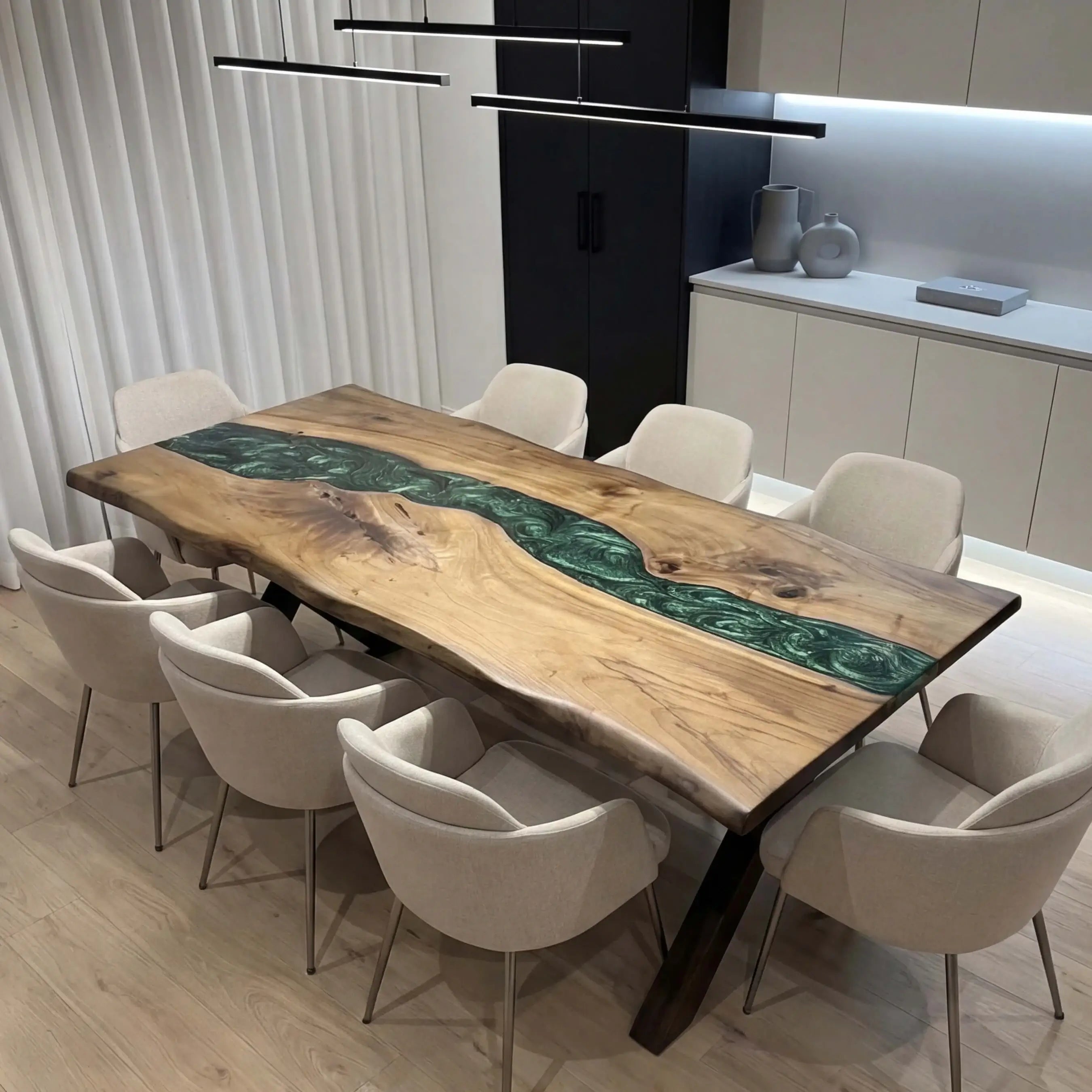 Custom-Black-Walnut-Epoxy-Resin-River-Table-Green-Pearl-ERT-47-24