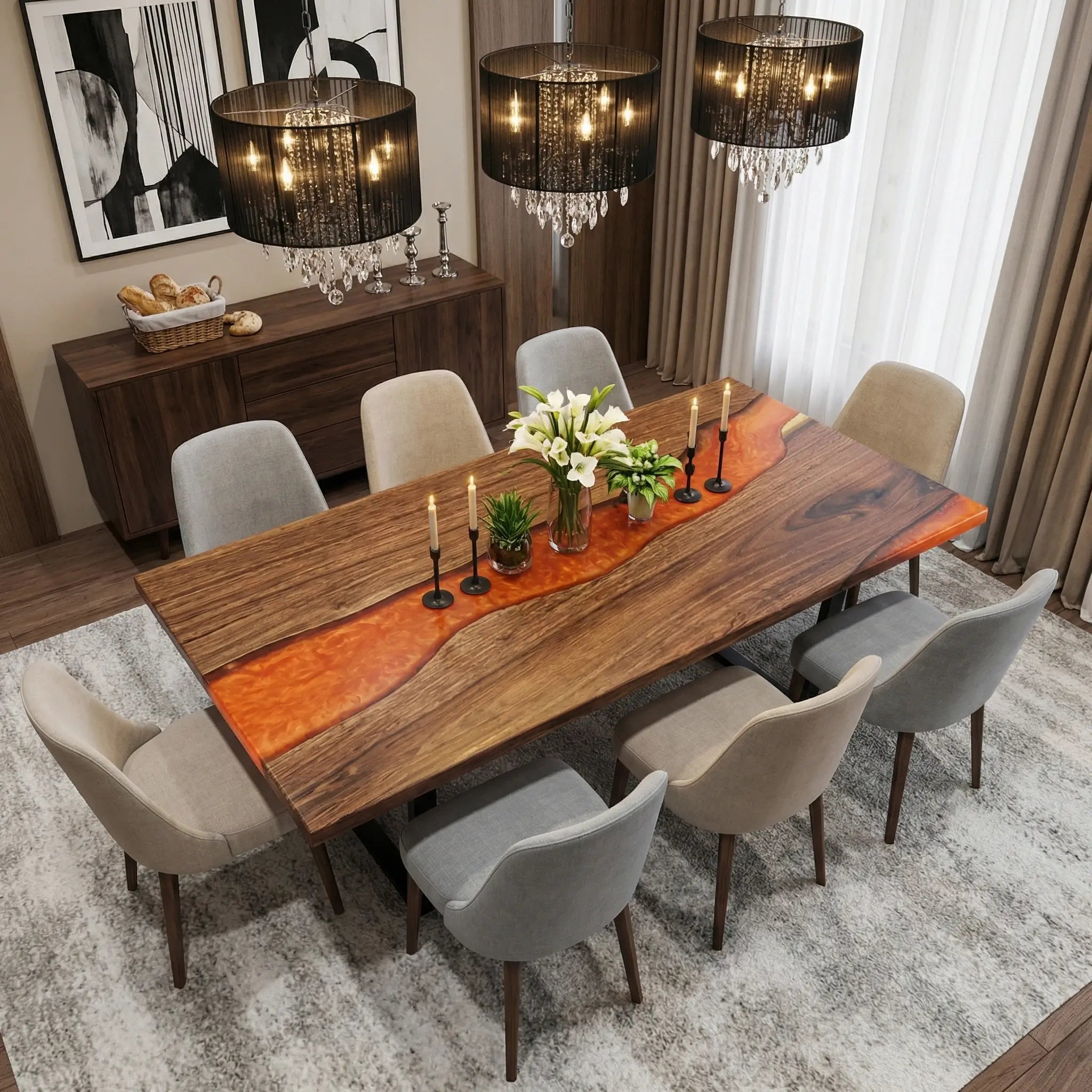 Custom-Black-Walnut-Epoxy-Resin-River-Table-Orange-Resin-ERA-56-18