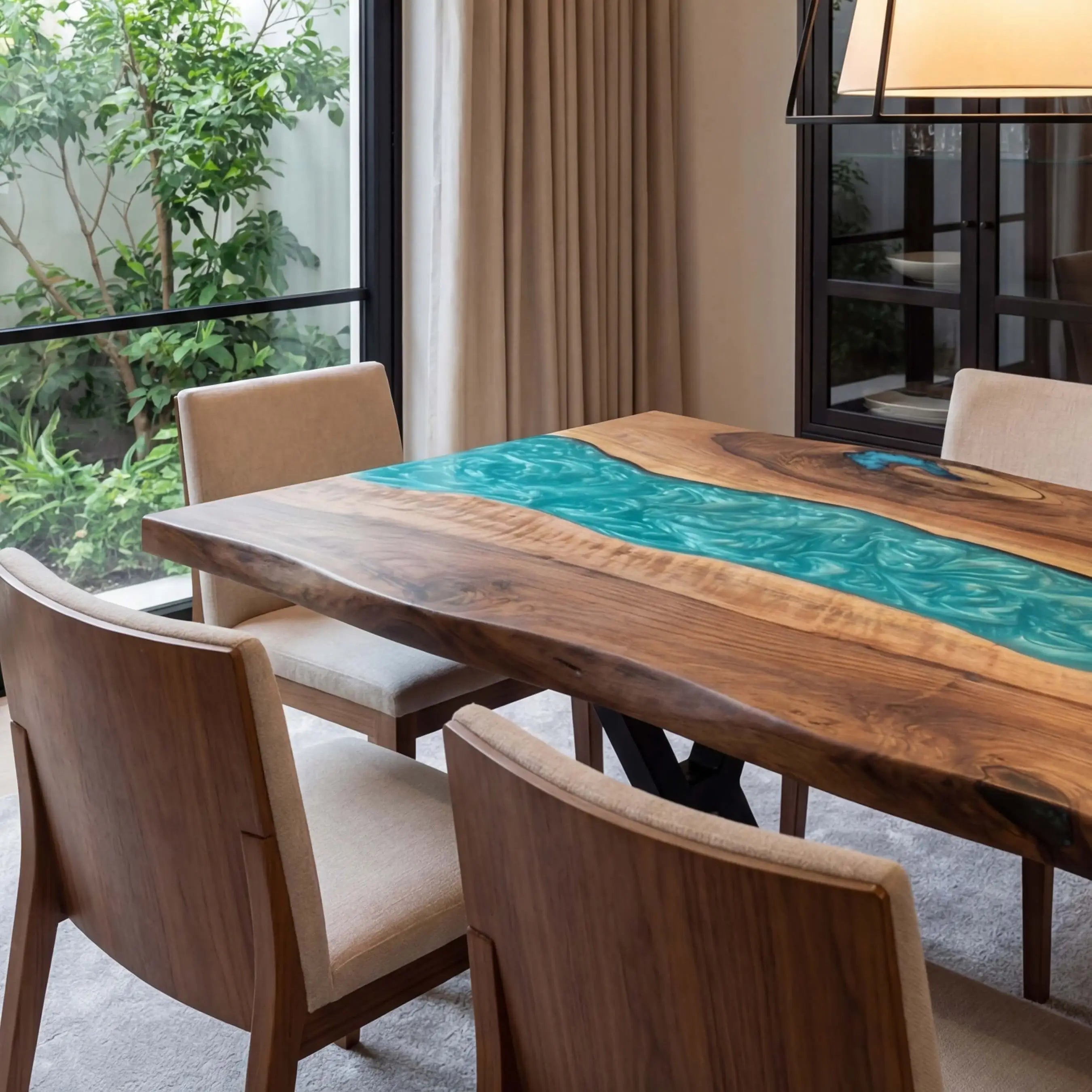 Custom-Black-Walnut-Epoxy-Resin-River-Table-Pearl-Green-TRT-58-19