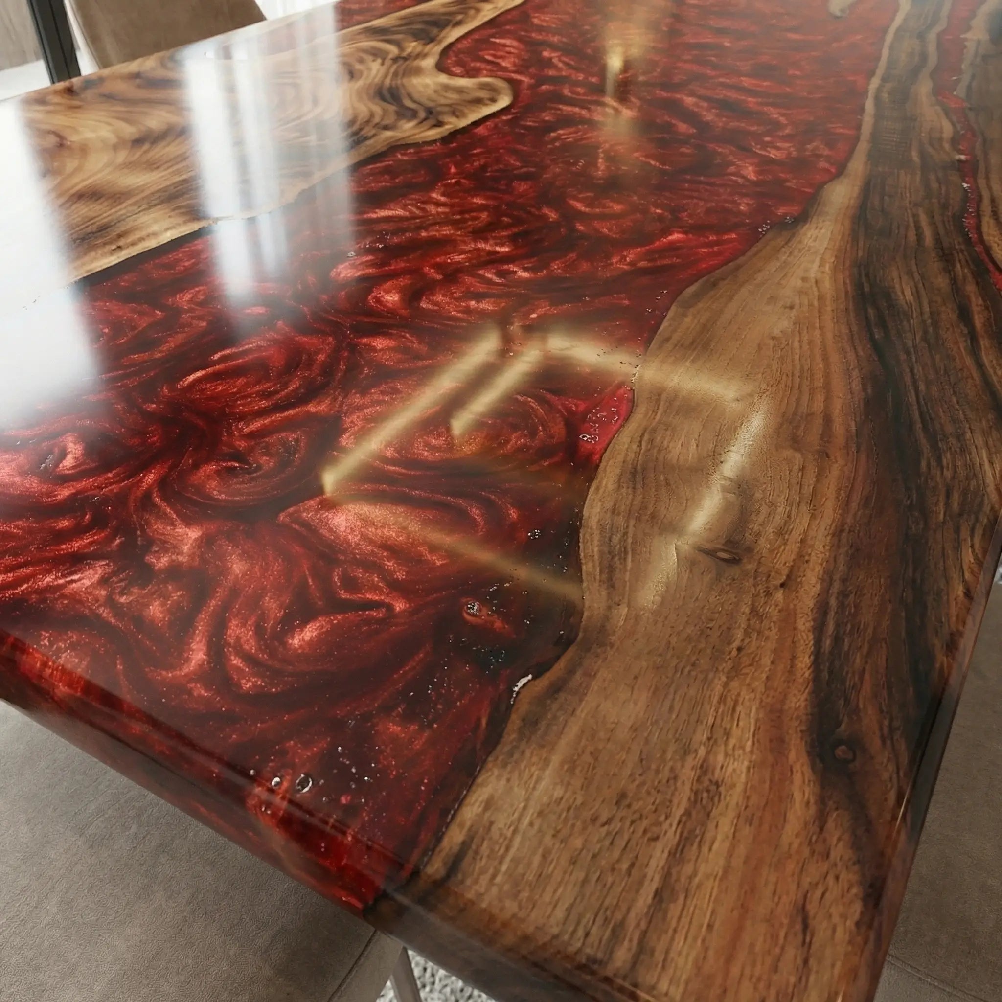 Custom-Black-Walnut-Epoxy-Resin-River-Table-Red-Resin-BRT-48-18