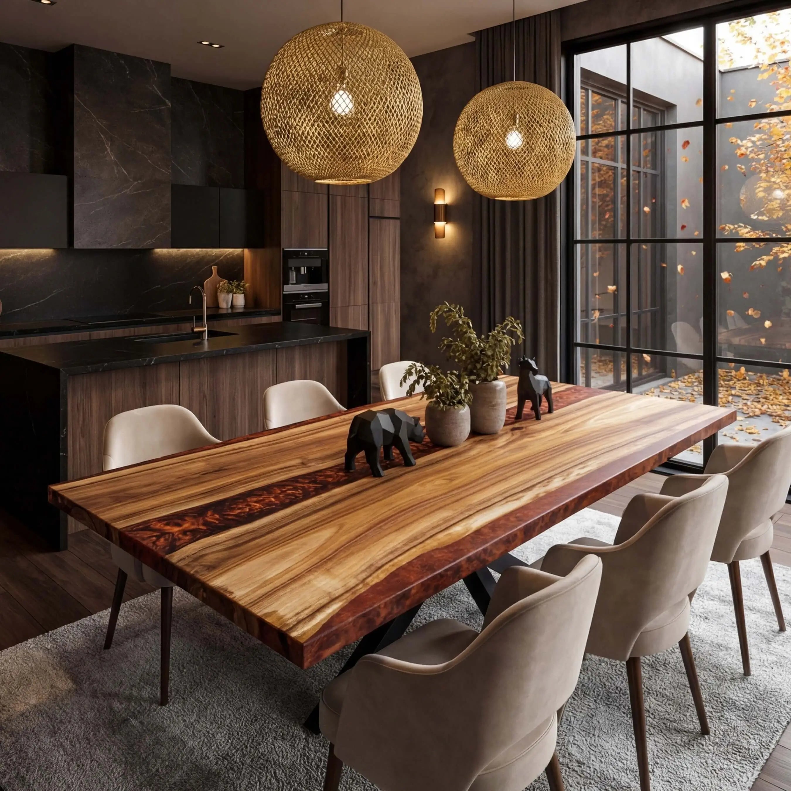 Custom-Black-Walnut-Epoxy-Resin-River-Table-Red-Resin-BZT-93-21