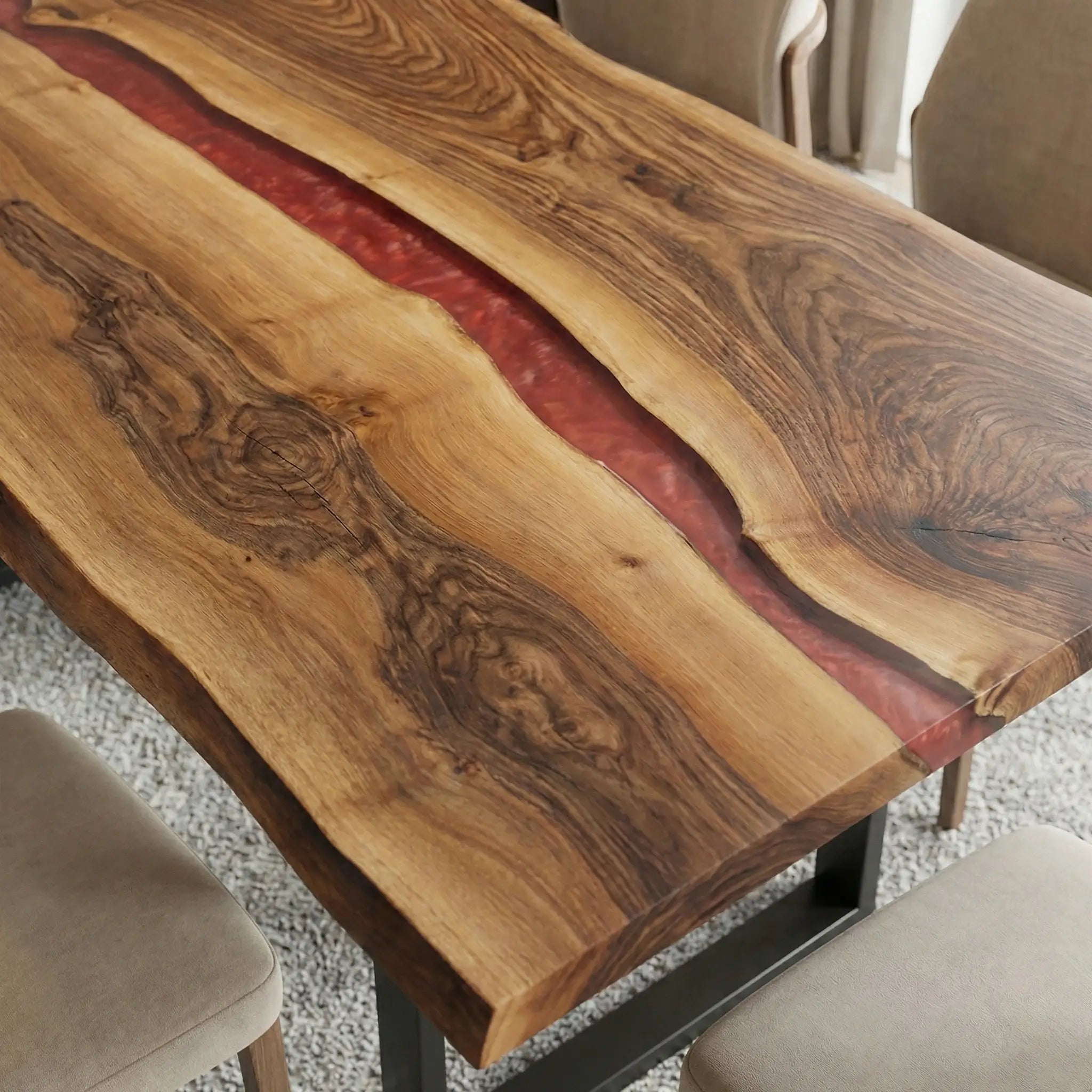 Custom-Black-Walnut-Epoxy-Resin-River-Table-Red-Resin-ZRT-46-19