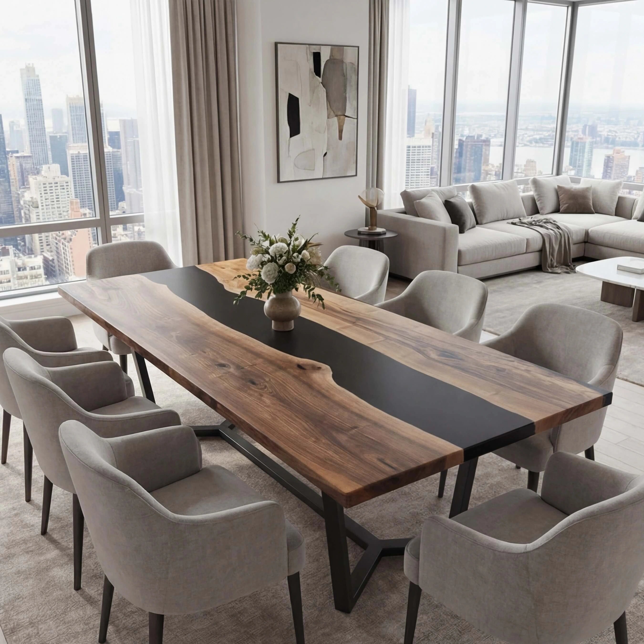 Custom-Black-Walnut-Epoxy-Resin-River-Table-Smoked-Black-ERX-58-11