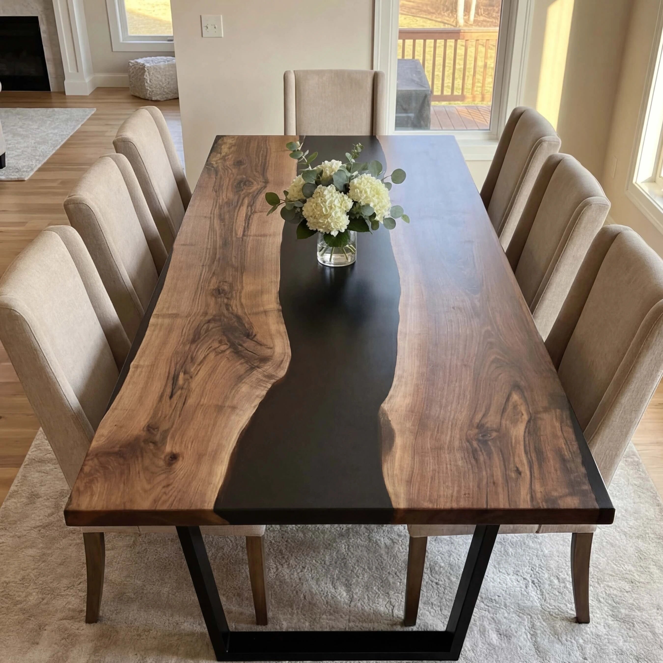 Custom-Black-Walnut-Epoxy-Resin-River-Table-Smoked-Black-ERX-58-12