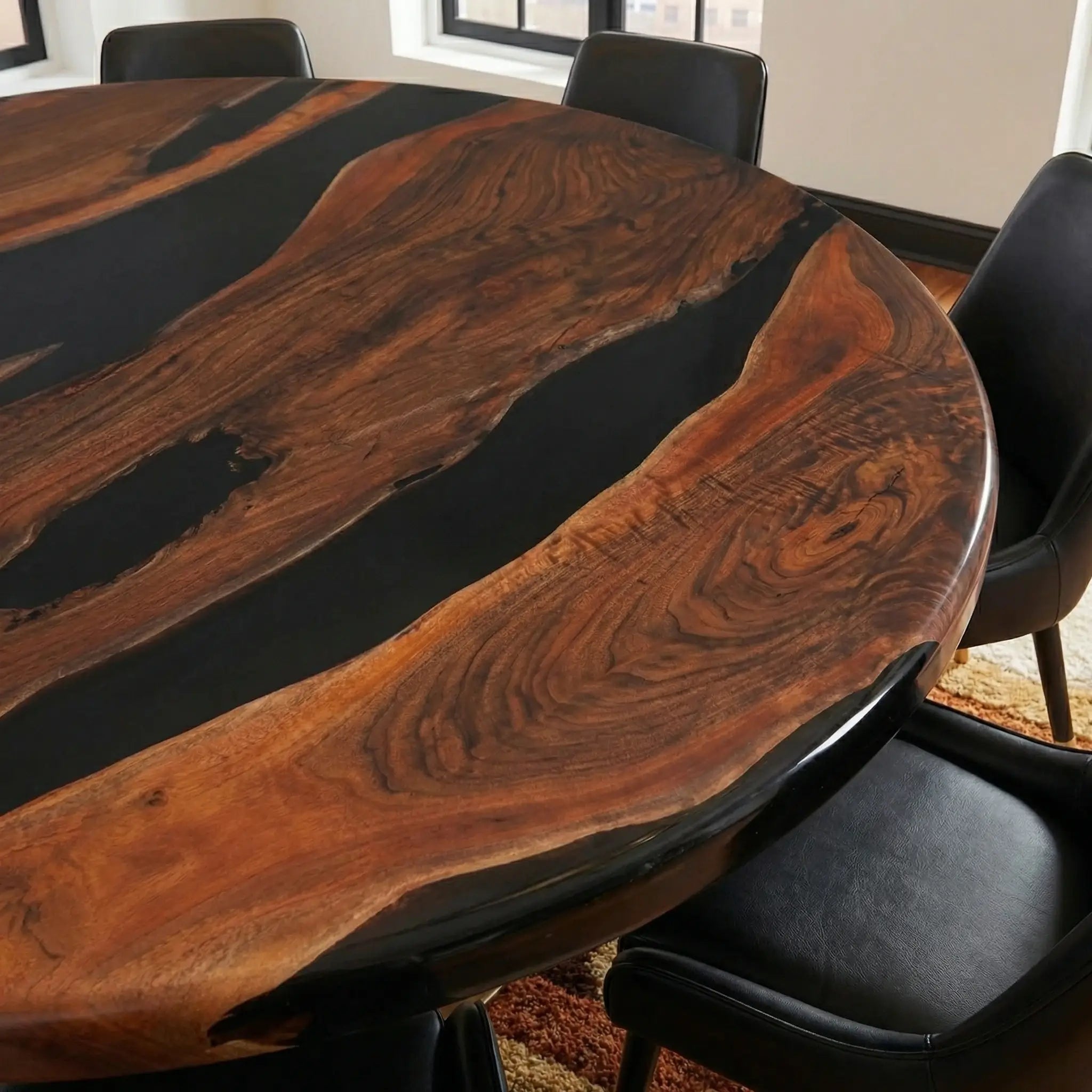Custom-Black-Walnut-Epoxy-Resin-Round-Coffee-Table-Black-Resin-AXR-57-19