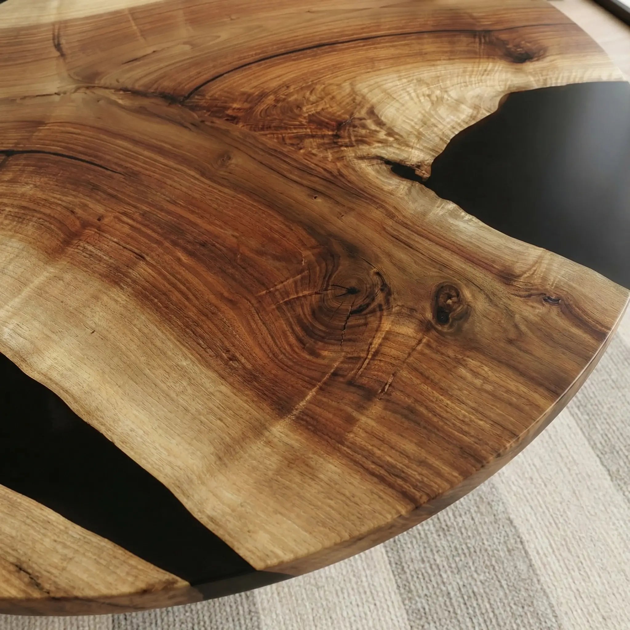 Custom-Black-Walnut-Epoxy-Resin-Round-Coffee-Table-Black-Resin-BRT-62-19