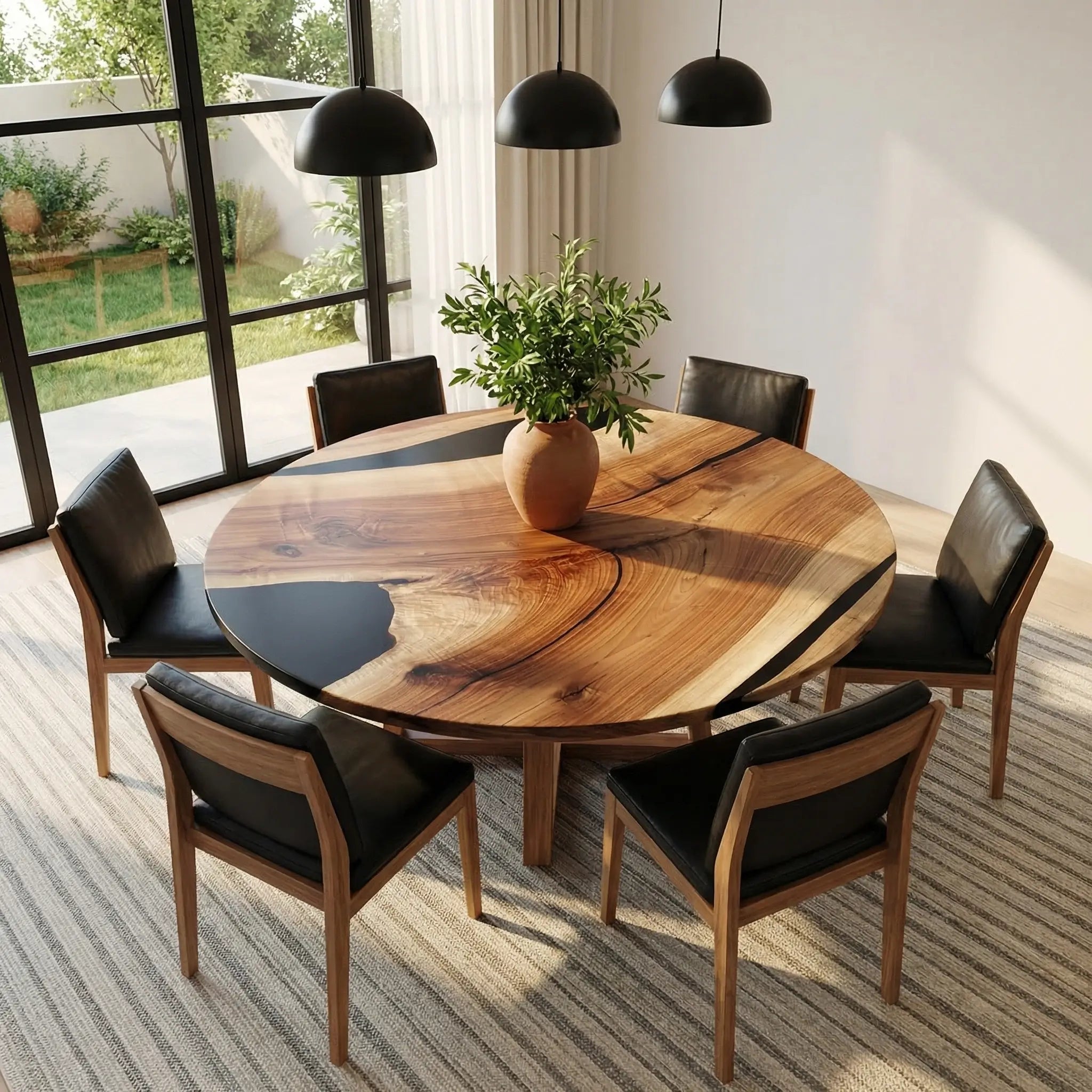 Custom-Black-Walnut-Epoxy-Resin-Round-Coffee-Table-Black-Resin-BRT-62-22