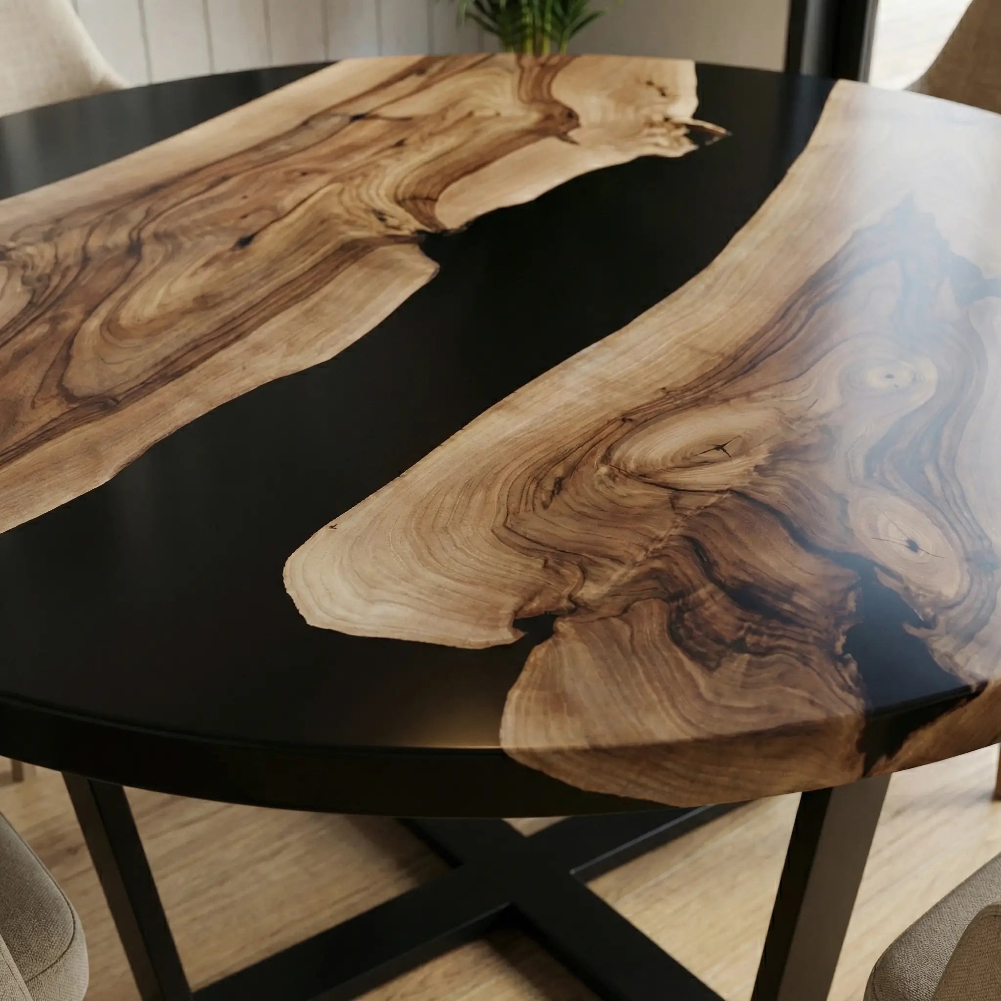 Custom-Black-Walnut-Epoxy-Resin-Round-Coffee-Table-Black-Resin-ERM-34-18