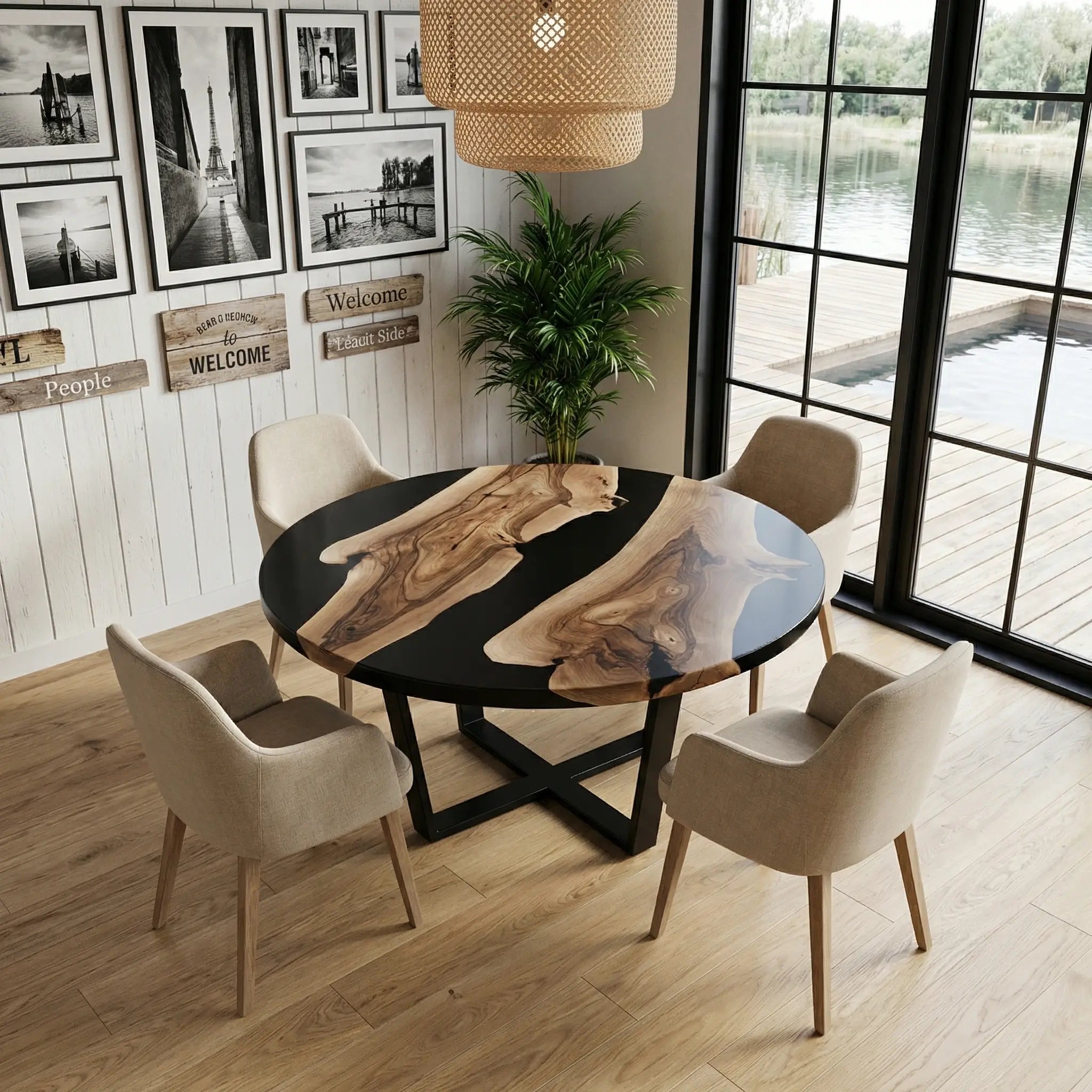 Custom-Black-Walnut-Epoxy-Resin-Round-Coffee-Table-Black-Resin-ERM-34-22