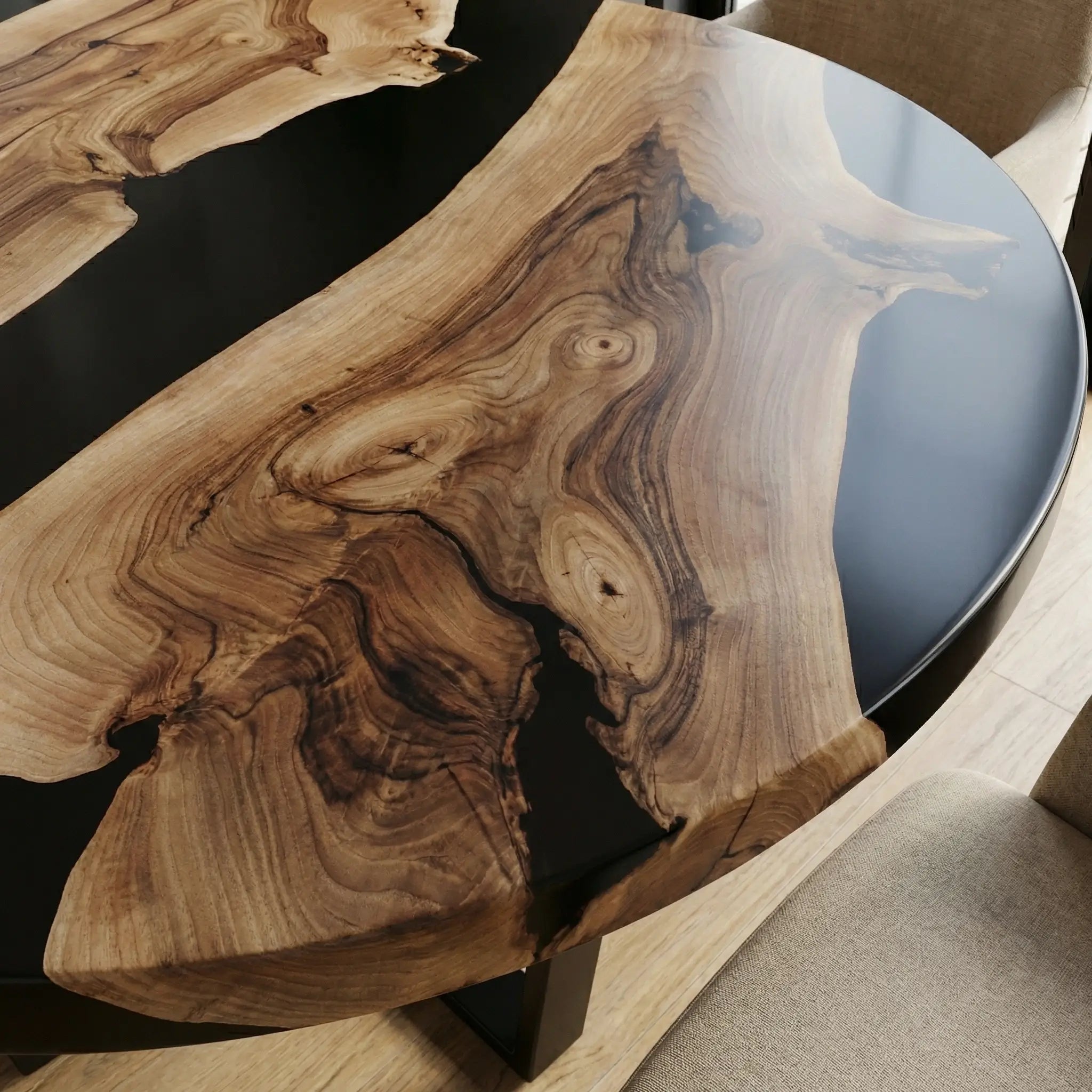 Custom-Black-Walnut-Epoxy-Resin-Round-Coffee-Table-Black-Resin-ERM-34-23