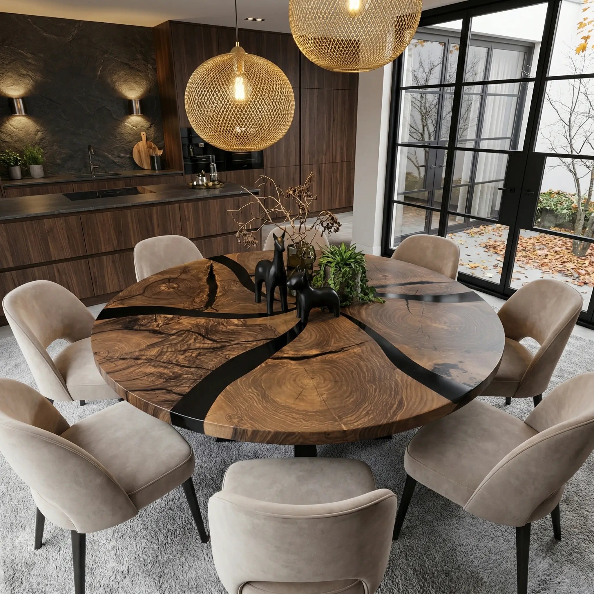 Custom-Black-Walnut-Epoxy-Resin-Round-Coffee-Table-Black-Resin-ERX-75-22