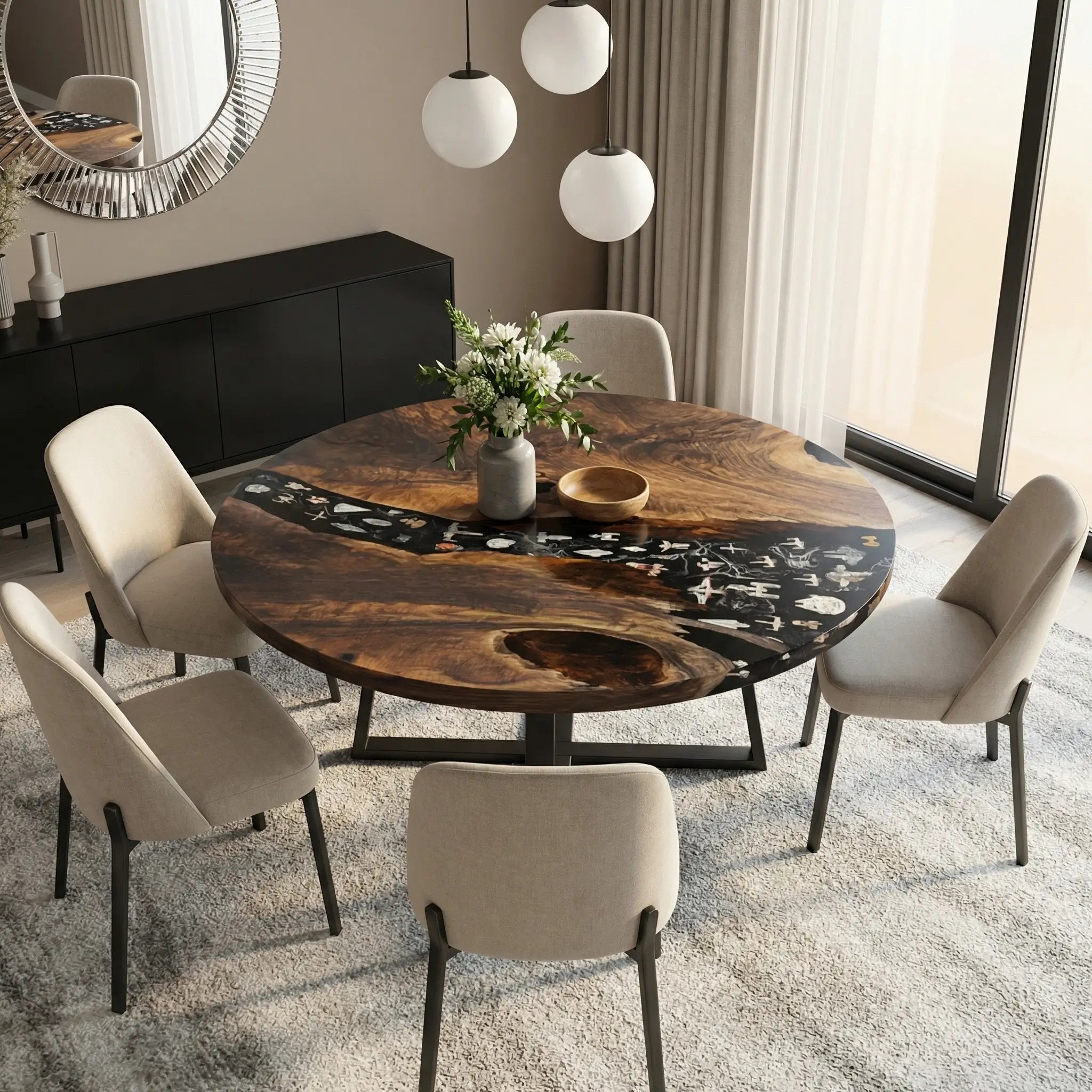 Custom-Black-Walnut-Epoxy-Resin-Round-Coffee-Table-Black-Resin-ORT-68-18