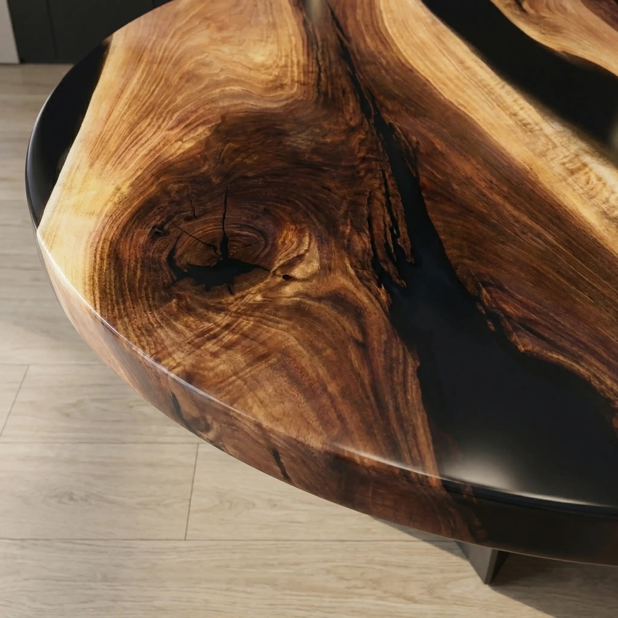 Custom-Black-Walnut-Epoxy-Resin-Round-Coffee-Table-Black-Resin-ORT-86-19