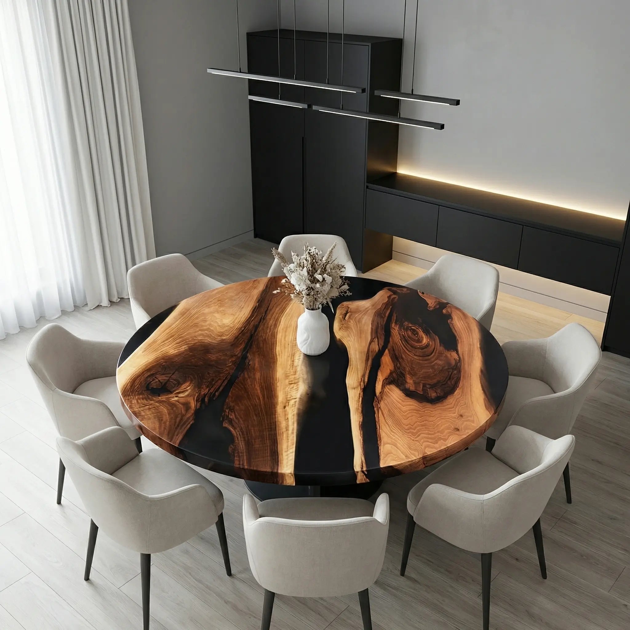 Custom-Black-Walnut-Epoxy-Resin-Round-Coffee-Table-Black-Resin-ORT-86-22